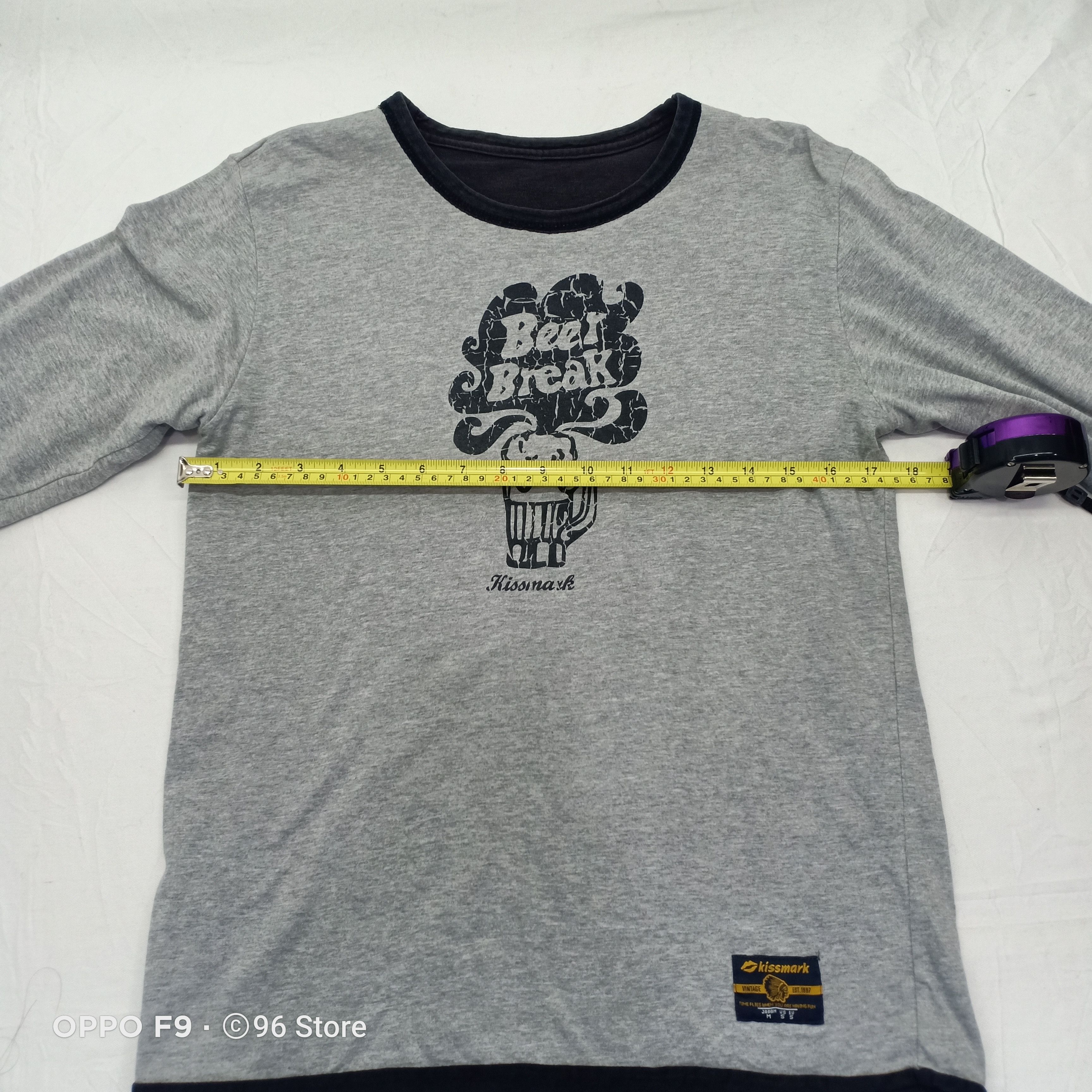 Japanese Brand Japanese Kissmark Riversible Longsleeve crewneck Size US S / EU 44-46 / 1 - 8 Thumbnail
