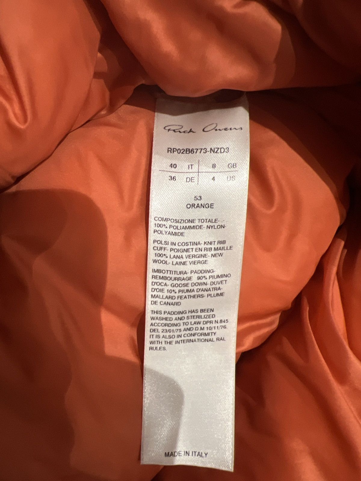 Rick Owens Cropped Funnel Neck Tonopa Down Puffer Jacket Size US S / EU 44-46 / 1 - 9 Thumbnail
