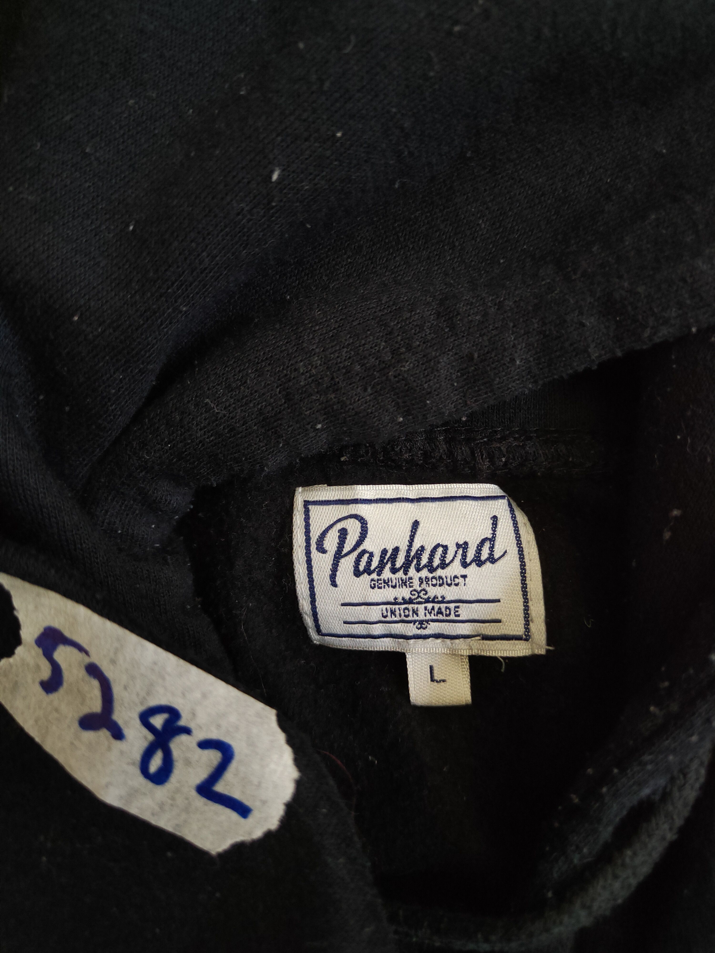 Japanese Brand Panhard Black Hoodie Sweatshirt #5282 Size US M / EU 48-50 / 2 - 12 Thumbnail