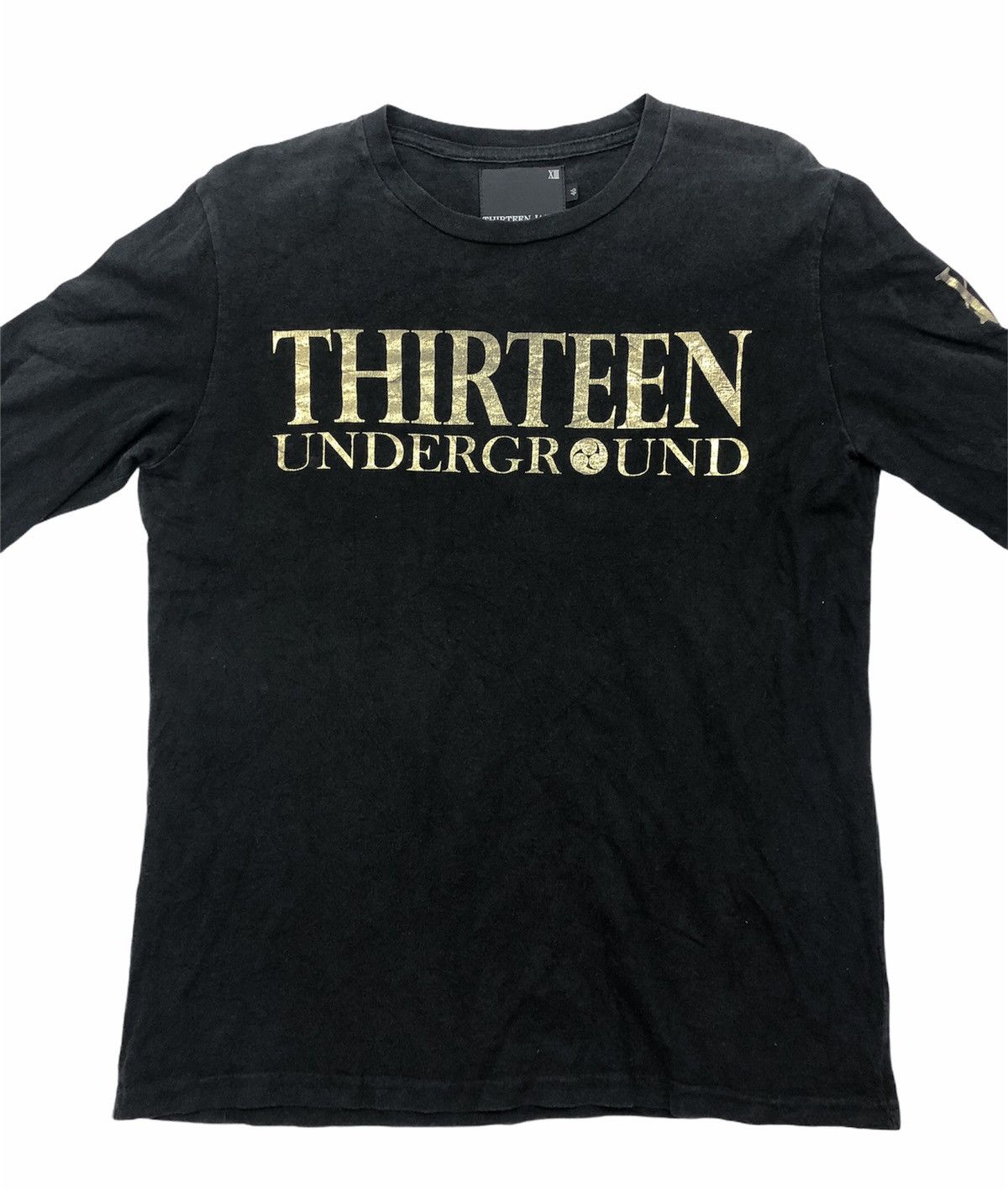 image of Japanese Thirteen Japan Long Sleeve Tshirt in Black, Men's (Size Small)