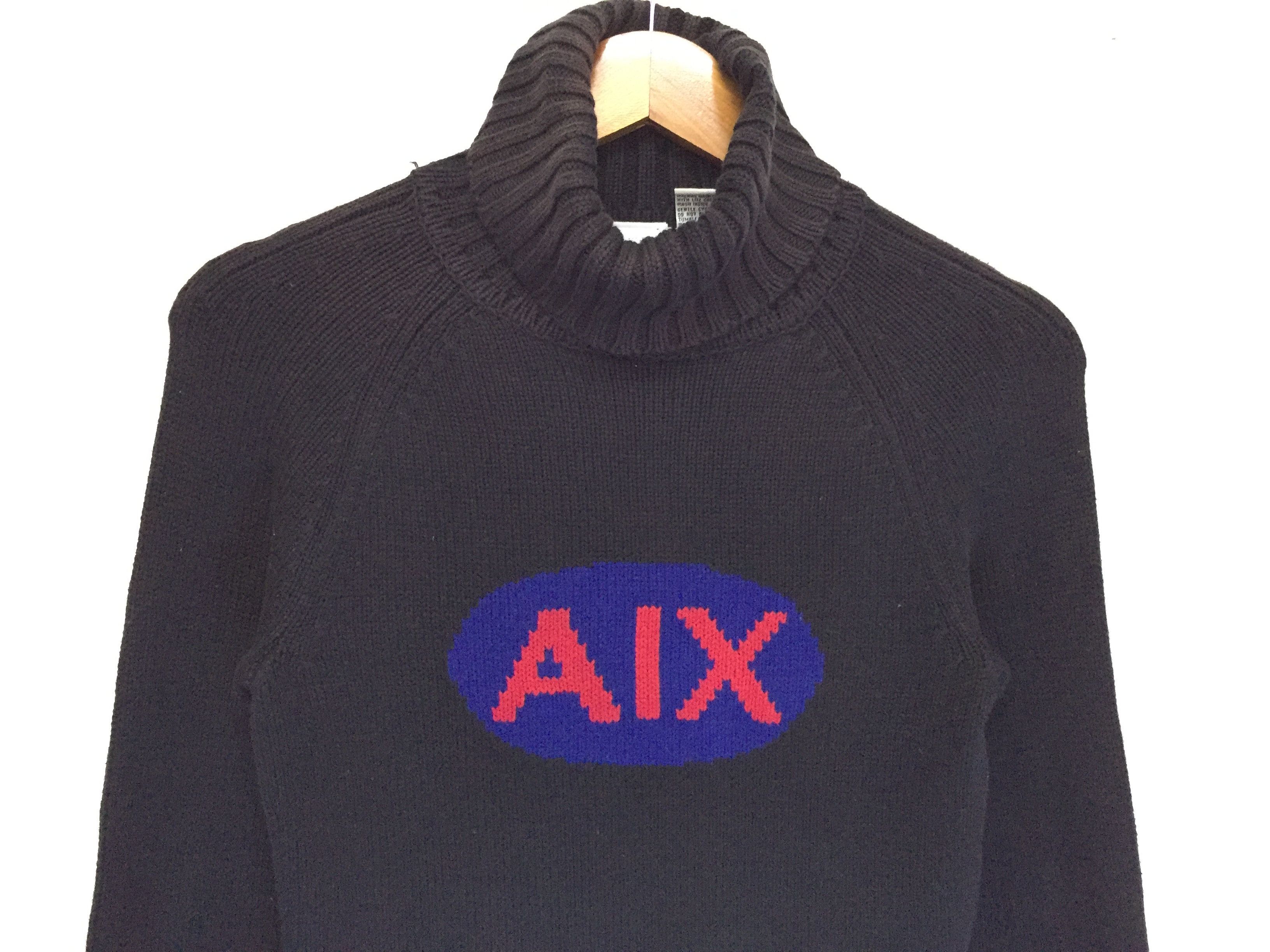 Armani Exchange 90's Armani logo intarsia knit logo crop Size S / US 4 / IT 40 - 3 Thumbnail