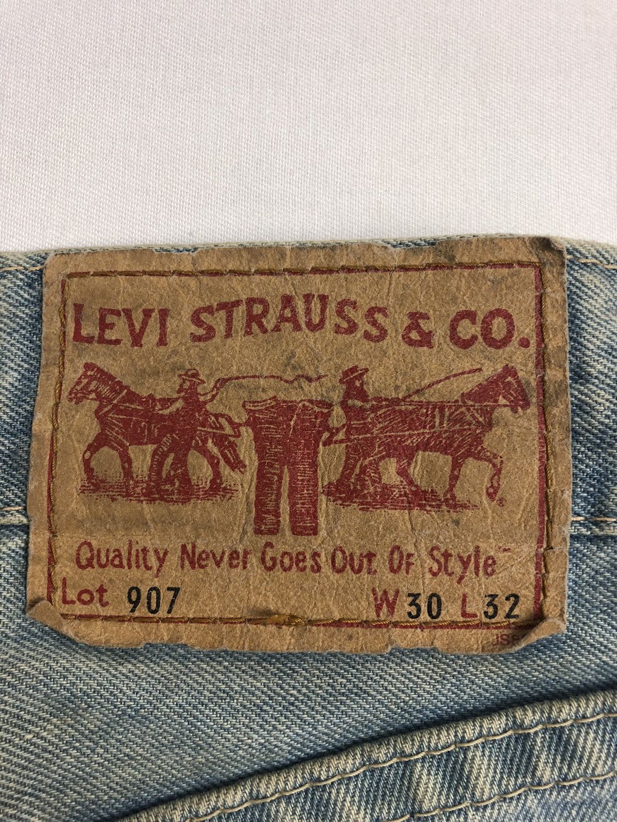 Levi's × Levi's Vintage Clothing Vintage Levis 907 Denim Boot cut Denim Pants Size US 31 - 18 Thumbnail