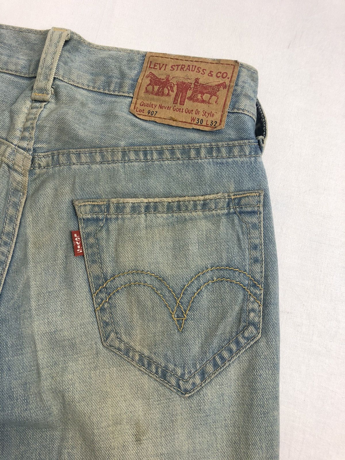 Levi's × Levi's Vintage Clothing Vintage Levis 907 Denim Boot cut Denim Pants Size US 31 - 16 Thumbnail