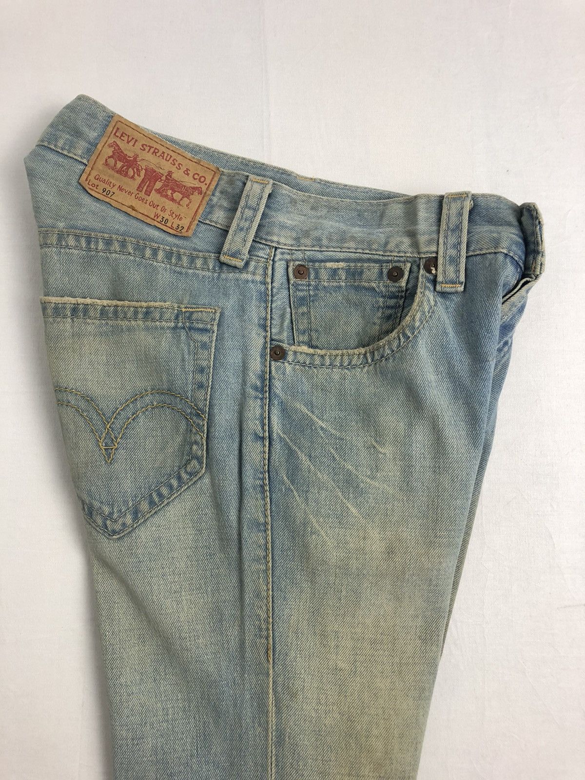 Levi's × Levi's Vintage Clothing Vintage Levis 907 Denim Boot cut Denim Pants Size US 31 - 19 Thumbnail