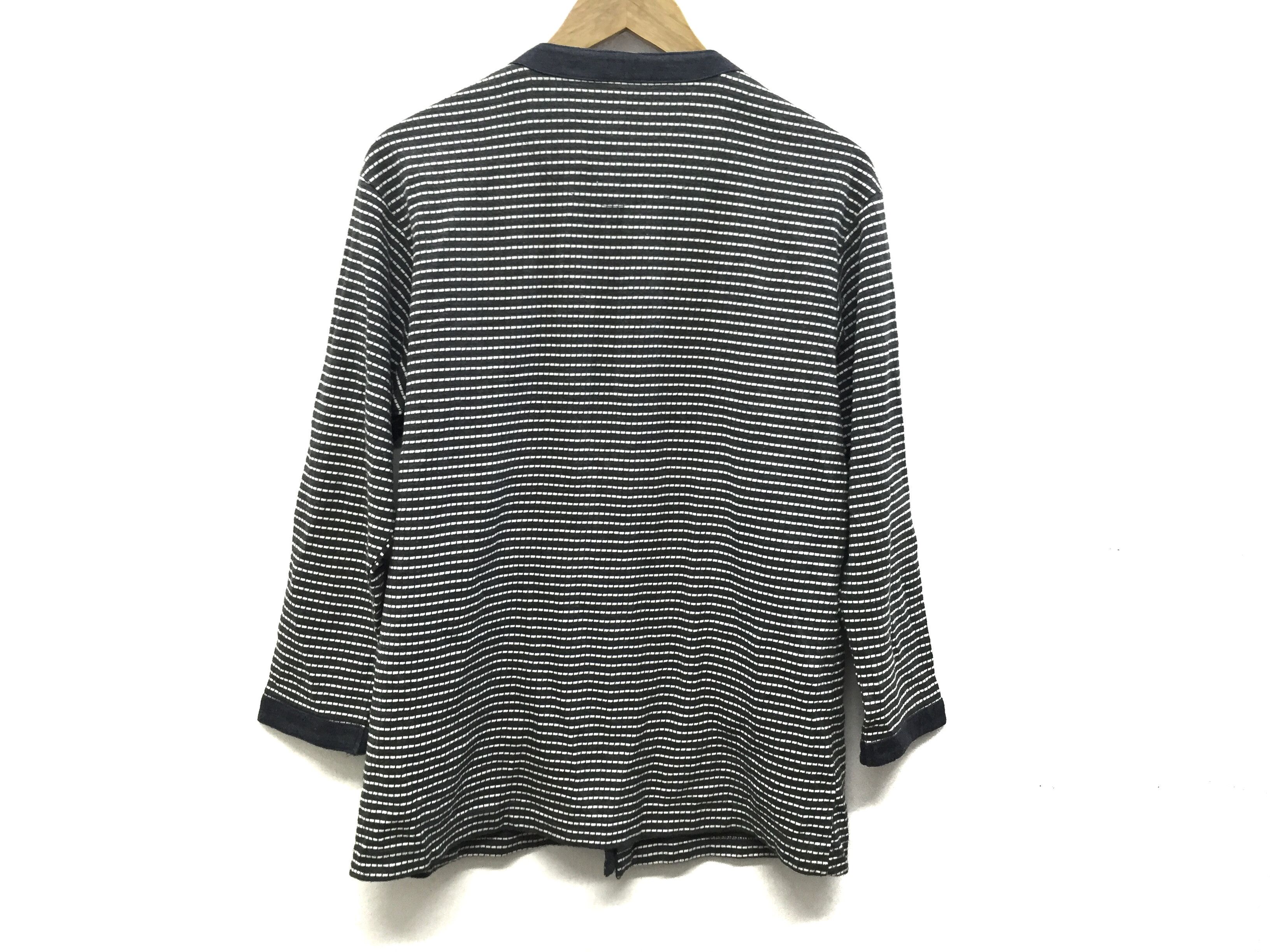 Celine × Vintage CELINE Paris stripe Sweater Cardigan Size M / US 6-8 / IT 42-44 - 8 Thumbnail