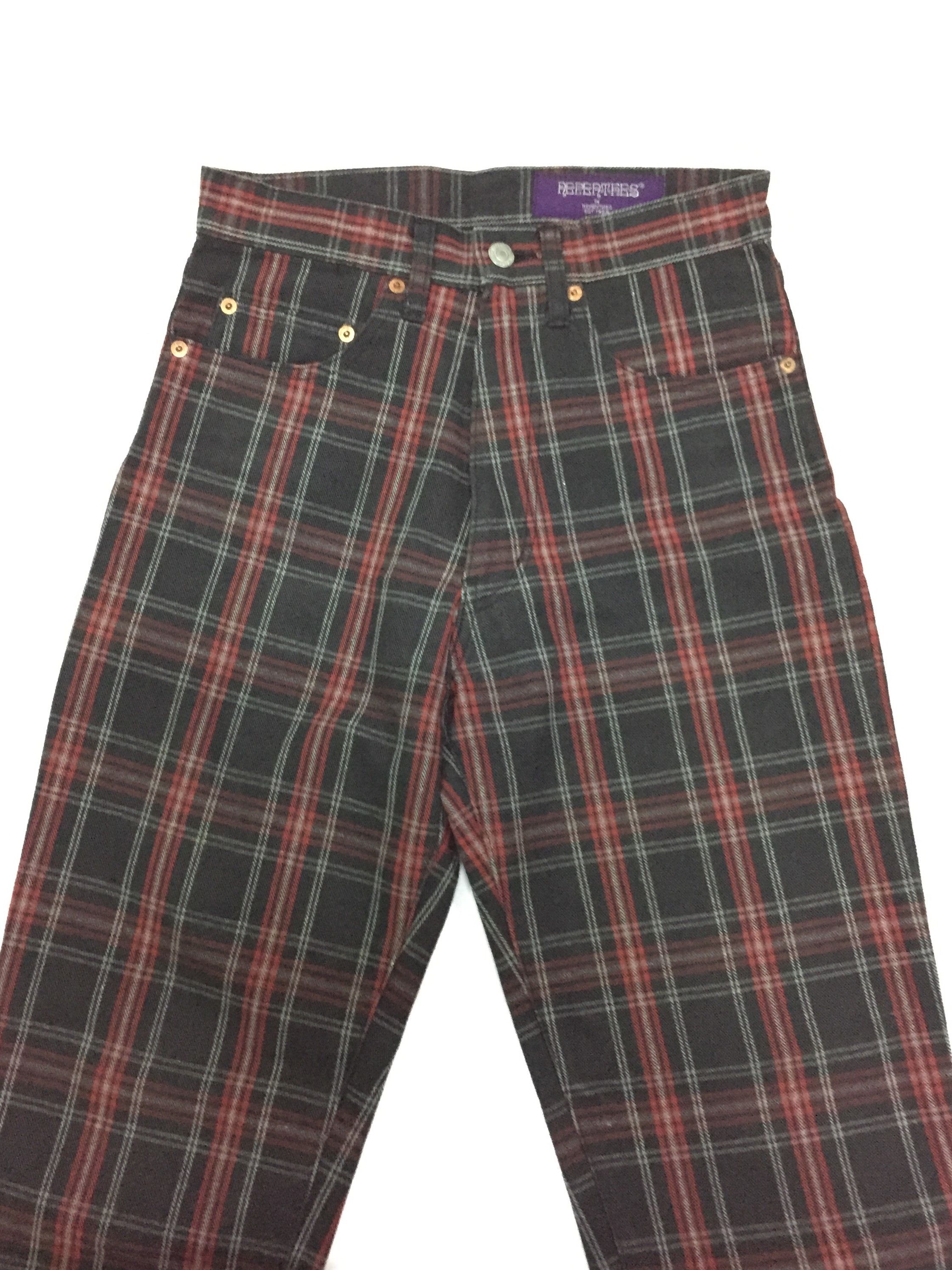 Needles 90s Nepenthes Purple Label tartan denim Size US 28 / EU 44 - 2 Thumbnail