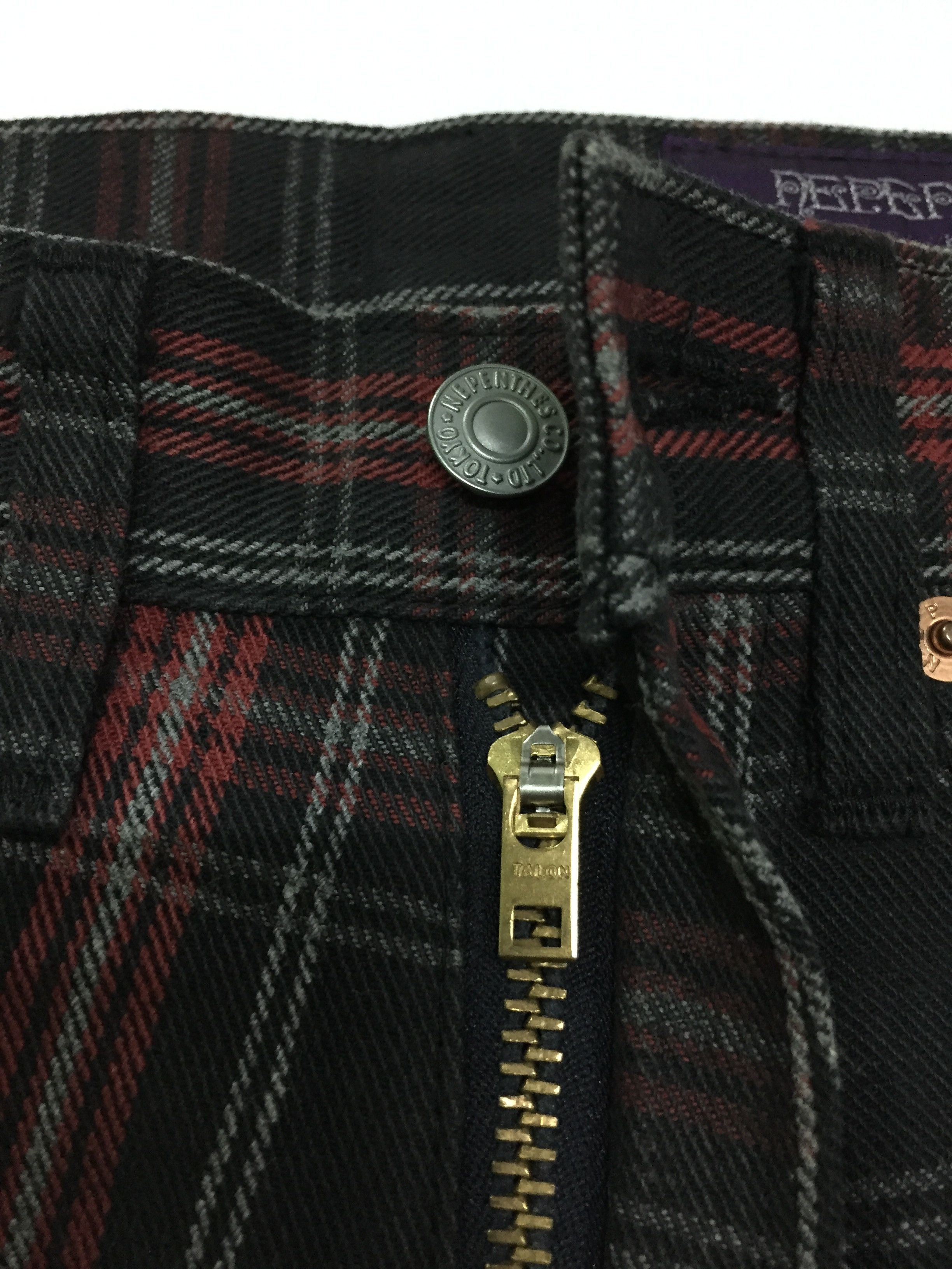 Needles 90s Nepenthes Purple Label tartan denim Size US 28 / EU 44 - 4 Thumbnail
