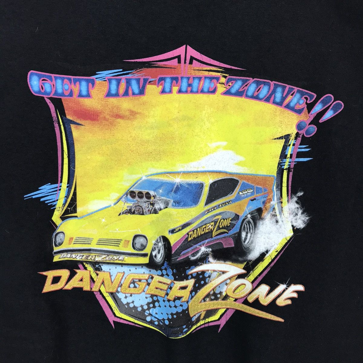 Gildan Vintage Y2K Danger Zone Racing Car Sweatshirt Pullover Size US L / EU 52-54 / 3 - 6 Thumbnail