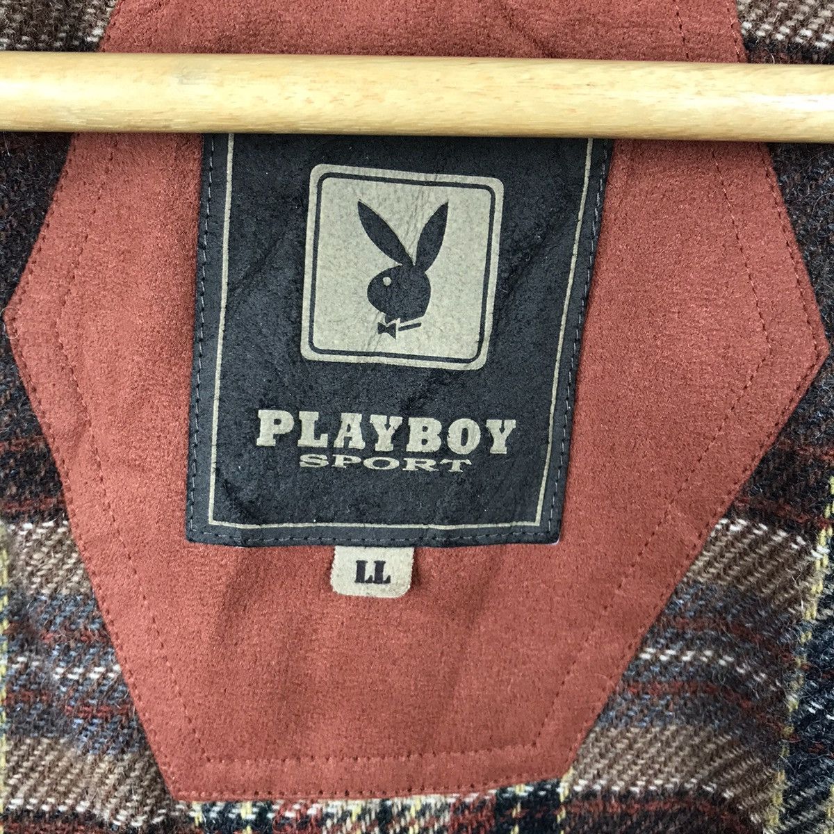 Playboy Vintage Playboy Sport Tartan Monogram Inside Zip Up Jacket Size US L / EU 52-54 / 3 - 7 Thumbnail