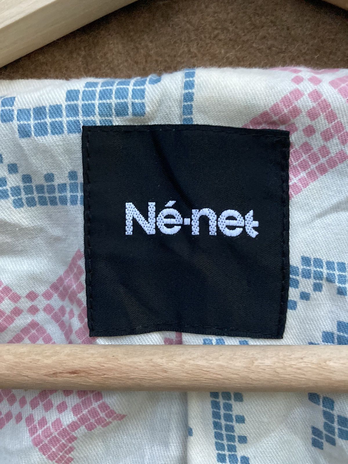 Né-net by Issey Miyake Wool Double Breasted Peacot Jacket