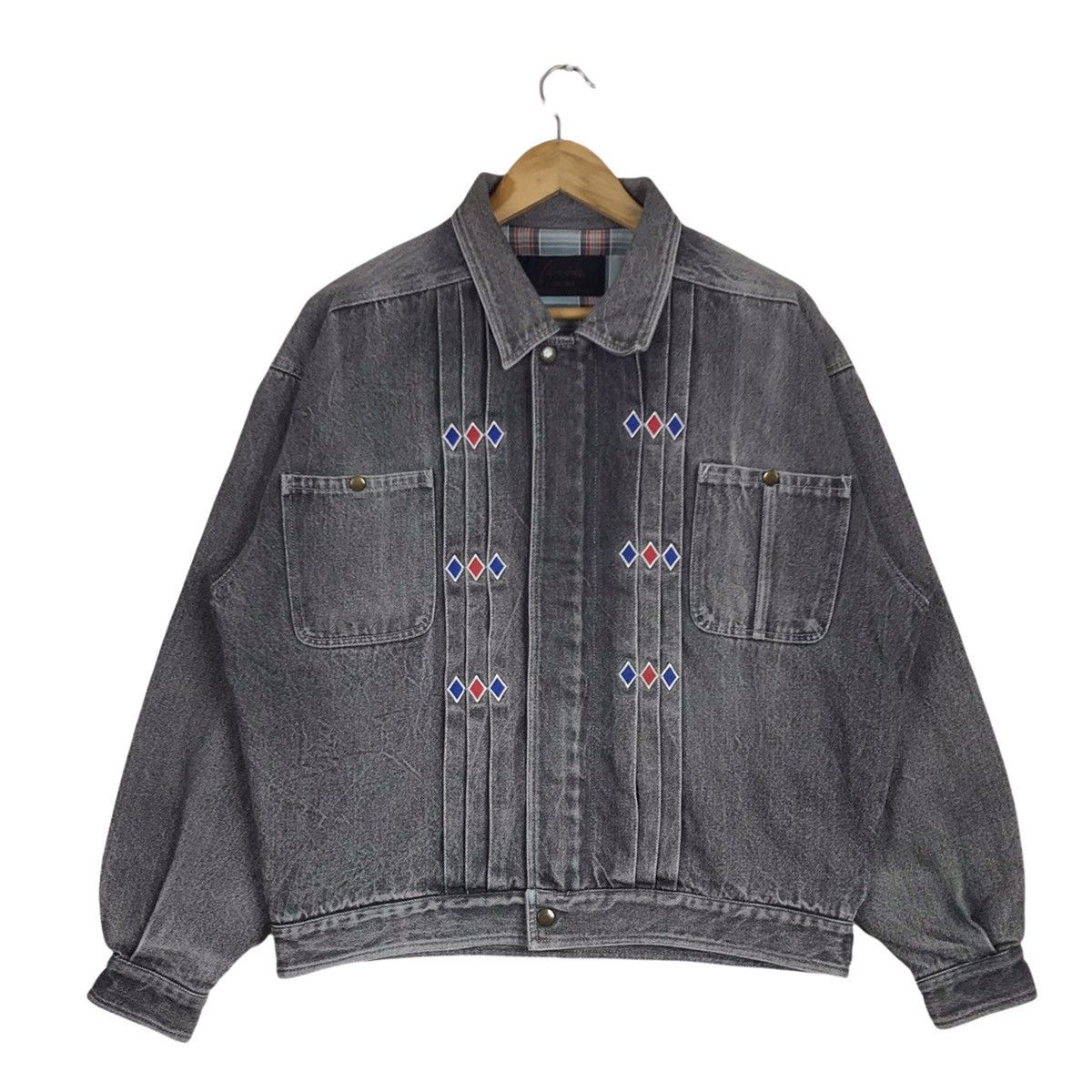 Japanese Brand Vintage Japanese Brand Boro Shashiko Denim Trucker Jacket Size US M / EU 48-50 / 2 - 1 Thumbnail