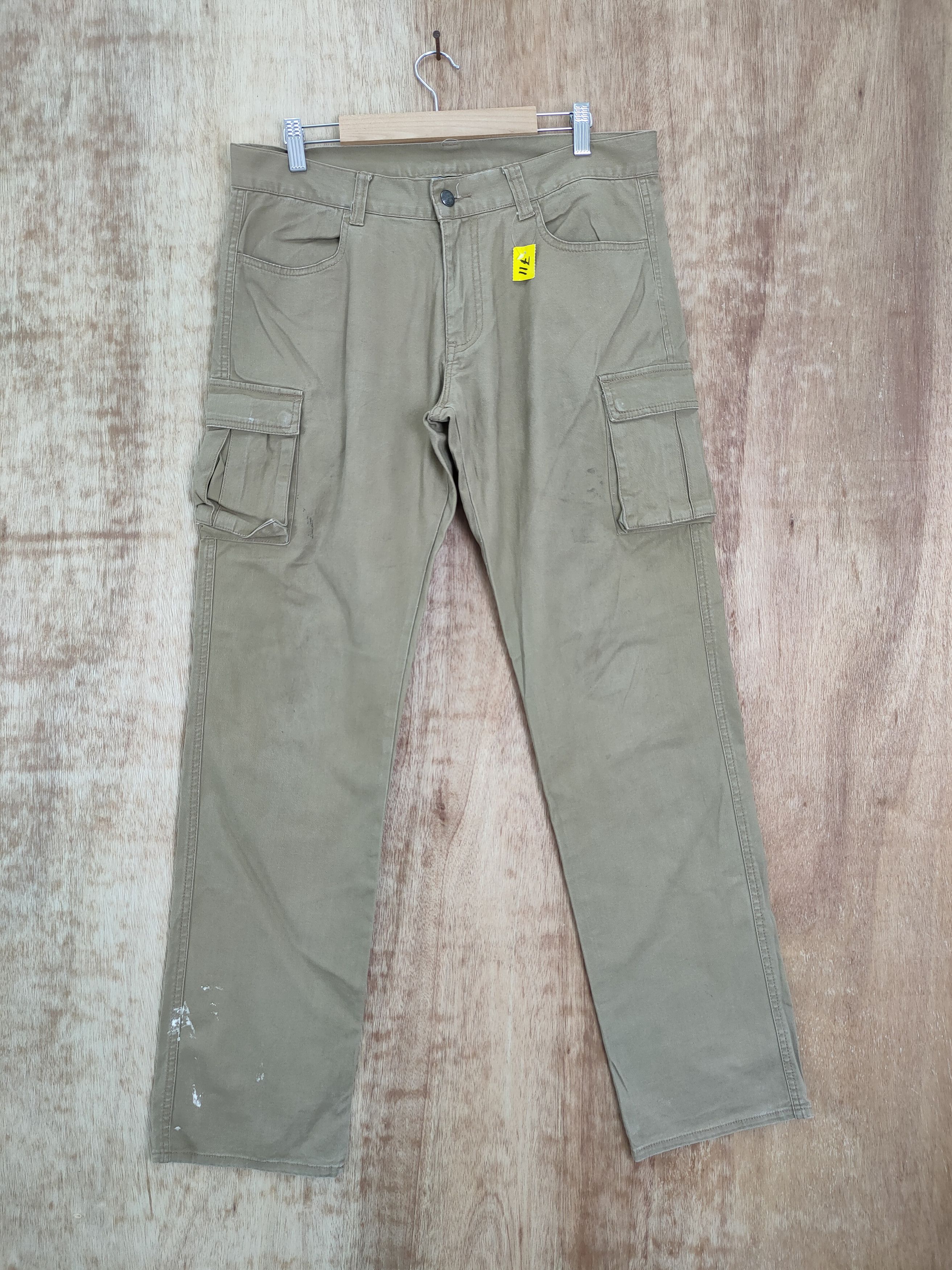 image of Vintage Double Focus Japan Painter Worker Cargo Pants 711 in Brown, Men's (Size 33)