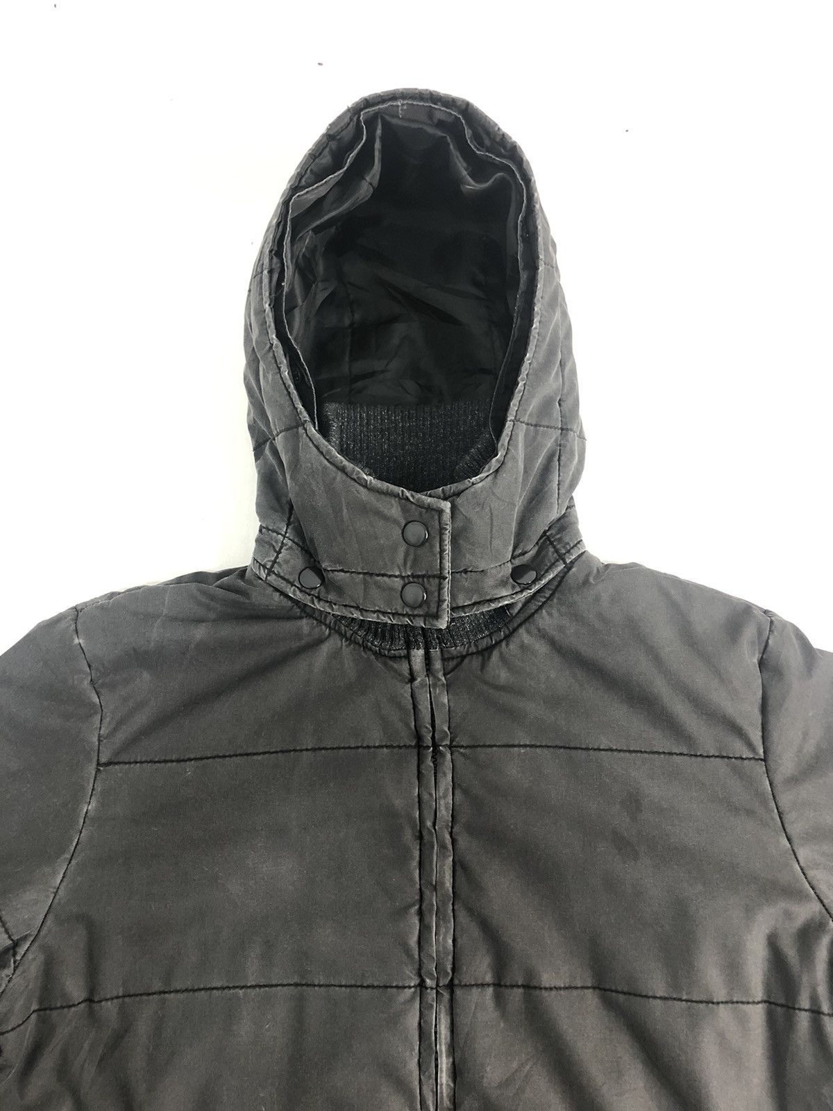 Japanese Brand Sky Bomber Faded Black Hoodie Bomber Jacket Size US M / EU 48-50 / 2 - 6 Thumbnail
