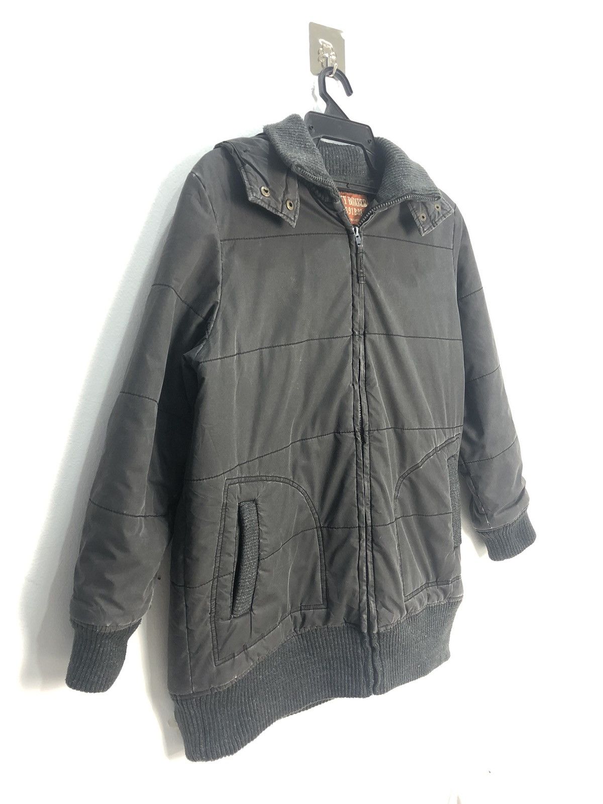 Japanese Brand Sky Bomber Faded Black Hoodie Bomber Jacket Size US M / EU 48-50 / 2 - 2 Thumbnail