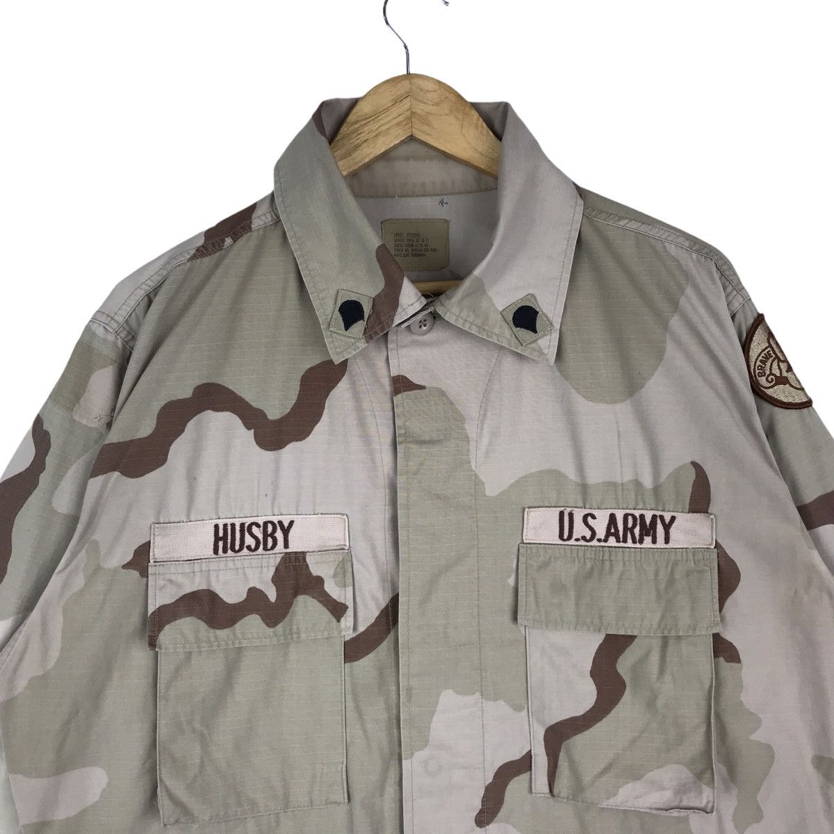 Vintage Vtg Military Desert Camouflage CombatWoodland CoatJacket Size US L / EU 52-54 / 3 - 2 Thumbnail
