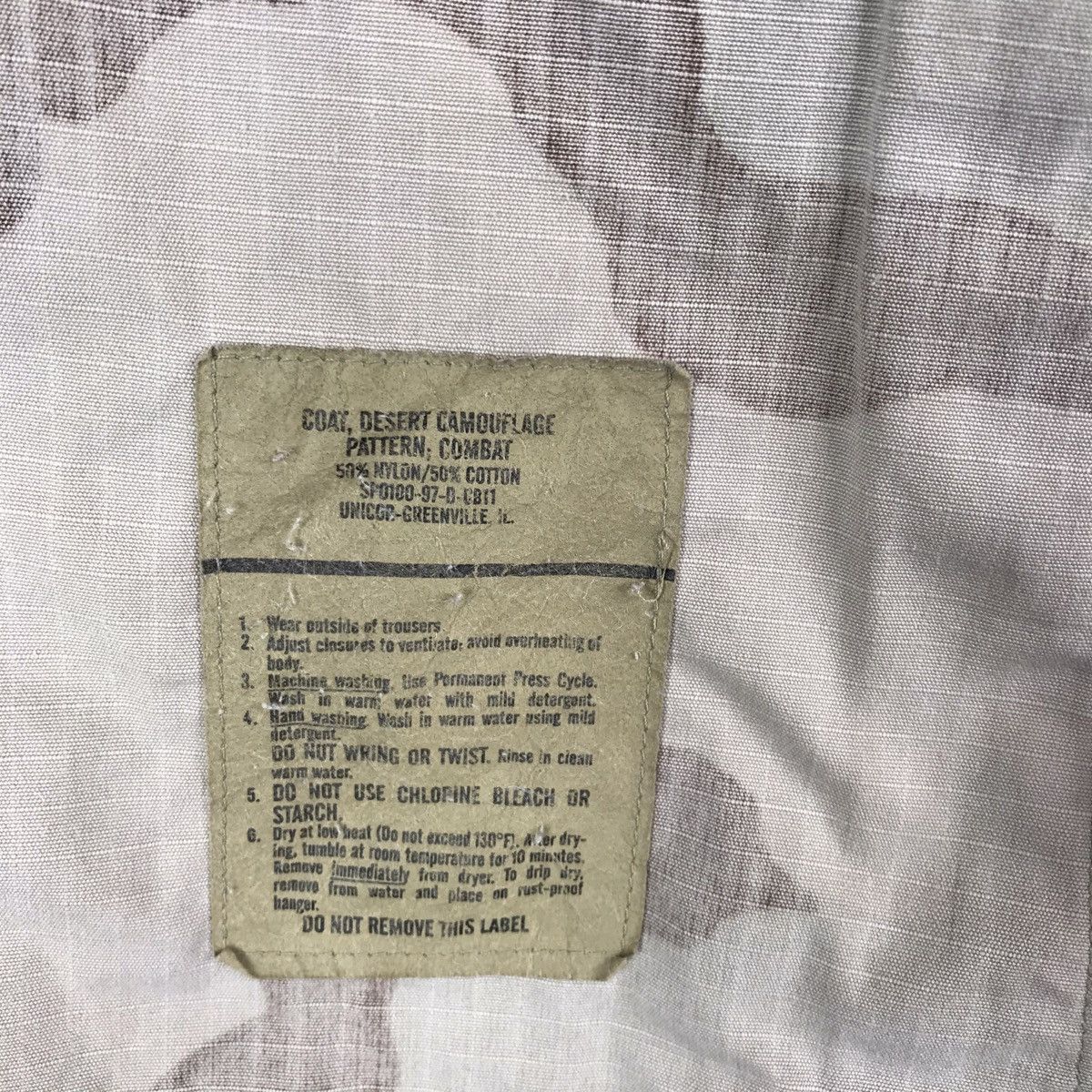 Vintage Vtg Military Desert Camouflage CombatWoodland CoatJacket Size US L / EU 52-54 / 3 - 8 Thumbnail