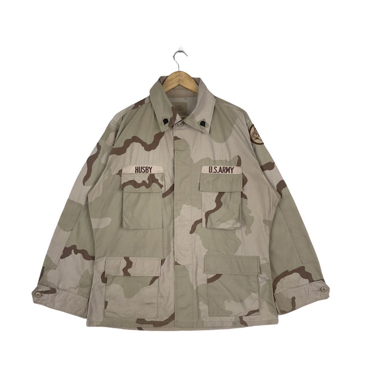 Vintage Vtg Military Desert Camouflage CombatWoodland CoatJacket Size US L / EU 52-54 / 3 - 1 Thumbnail