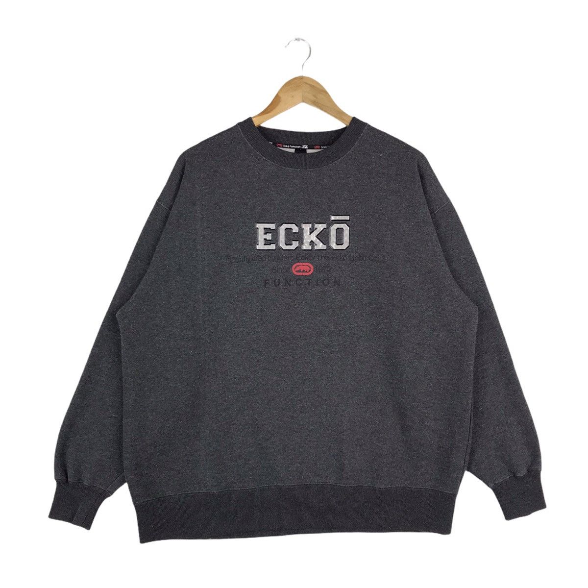Vintage Vintage Ecko Function Hip Hop Sweatshirt Pullover Size US L / EU 52-54 / 3 - 1 Thumbnail