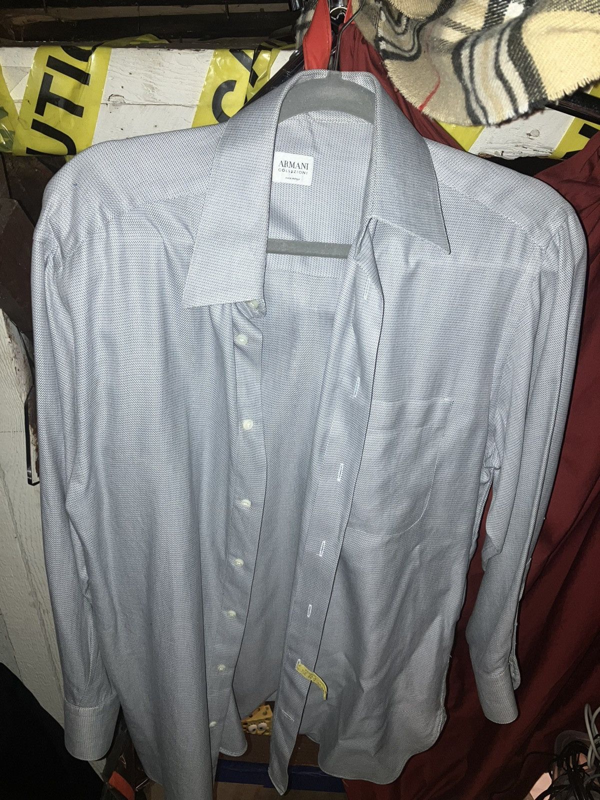 Armani × Designer Armani Collezioni designer button down dress shirt size 15.5 Size US L / EU 52-54 / 3 - 1 Thumbnail