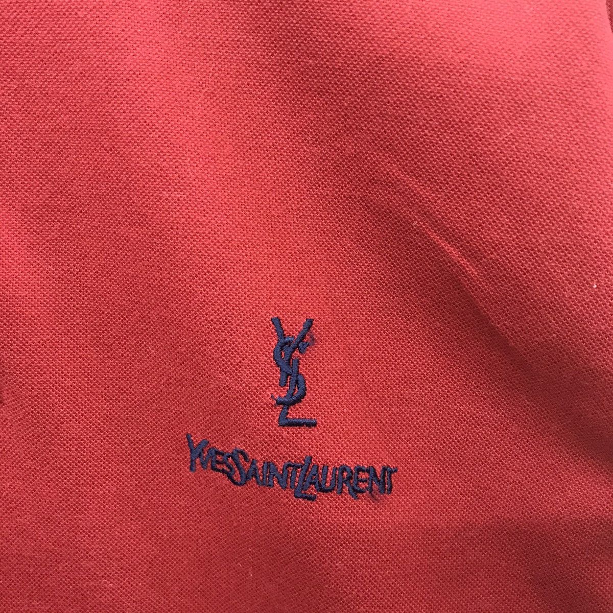 Vintage × Yves Saint Laurent *Rare!! Vintage Yves Saint Laurent Pour Homme Polo Tee Size US XL / EU 56 / 4 - 4 Thumbnail