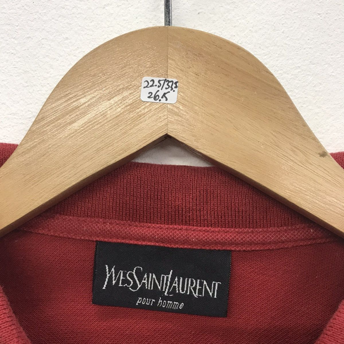 Vintage × Yves Saint Laurent *Rare!! Vintage Yves Saint Laurent Pour Homme Polo Tee Size US XL / EU 56 / 4 - 11 Thumbnail