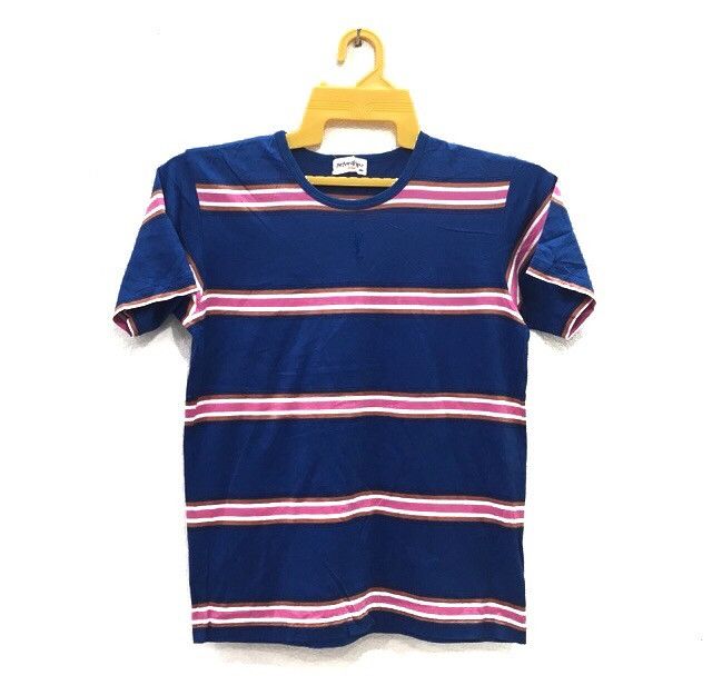 image of Vintage x YVES Saint Laurent YSL Small Logo Stripes Tees, Men's (Size 2XS)