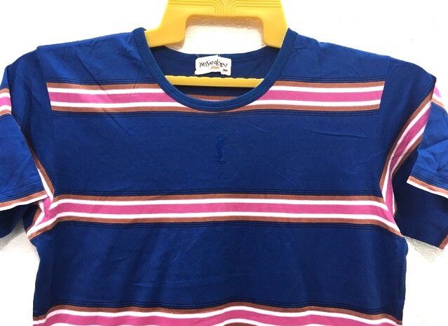 Vintage × Yves Saint Laurent *YSL small logo stripes tees Size US XXS / EU 40 - 3 Thumbnail