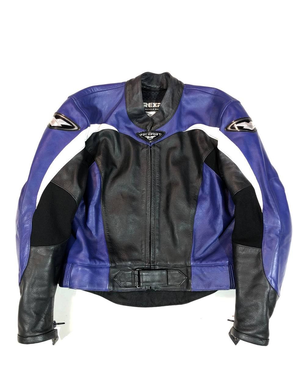 image of Leather Jacket x Moto Prexport Vintage Leather Moto Racing Jacket, Men's (Size Small)