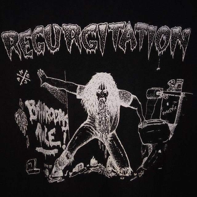 Band Tees Vintage Regurgitation Bathroom Rules Grindcore Band Promo Size US M / EU 48-50 / 2 - 3 Thumbnail
