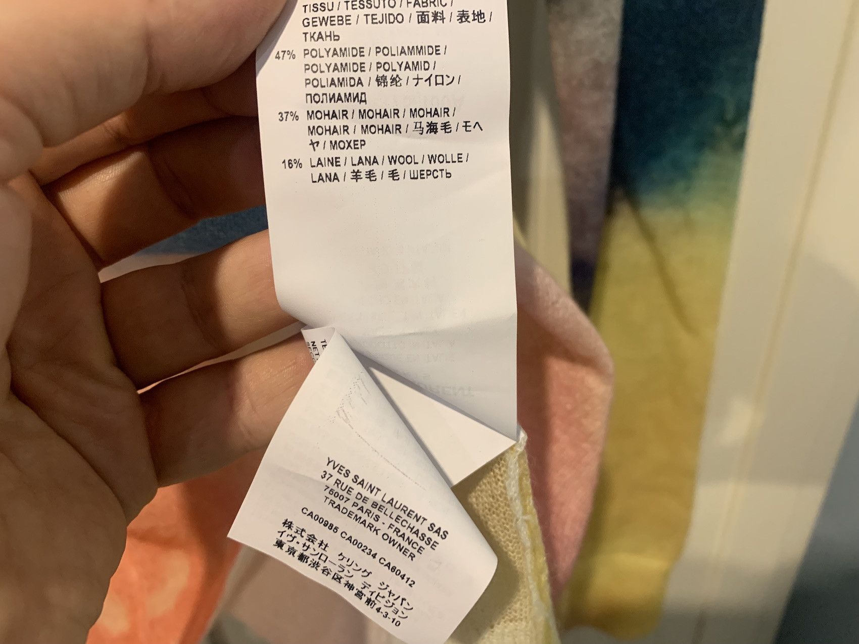 Saint Laurent Paris SS'20 Sweater Watercolored Size US S / EU 44-46 / 1 - 6 Thumbnail