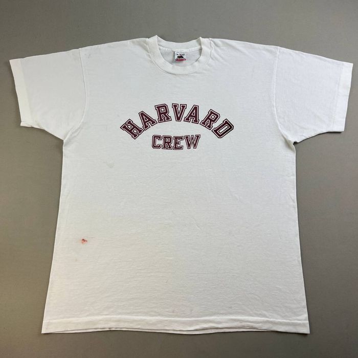 Vintage Vintage Harvard University T-Shirt XL White Rowing Crew 90s ...