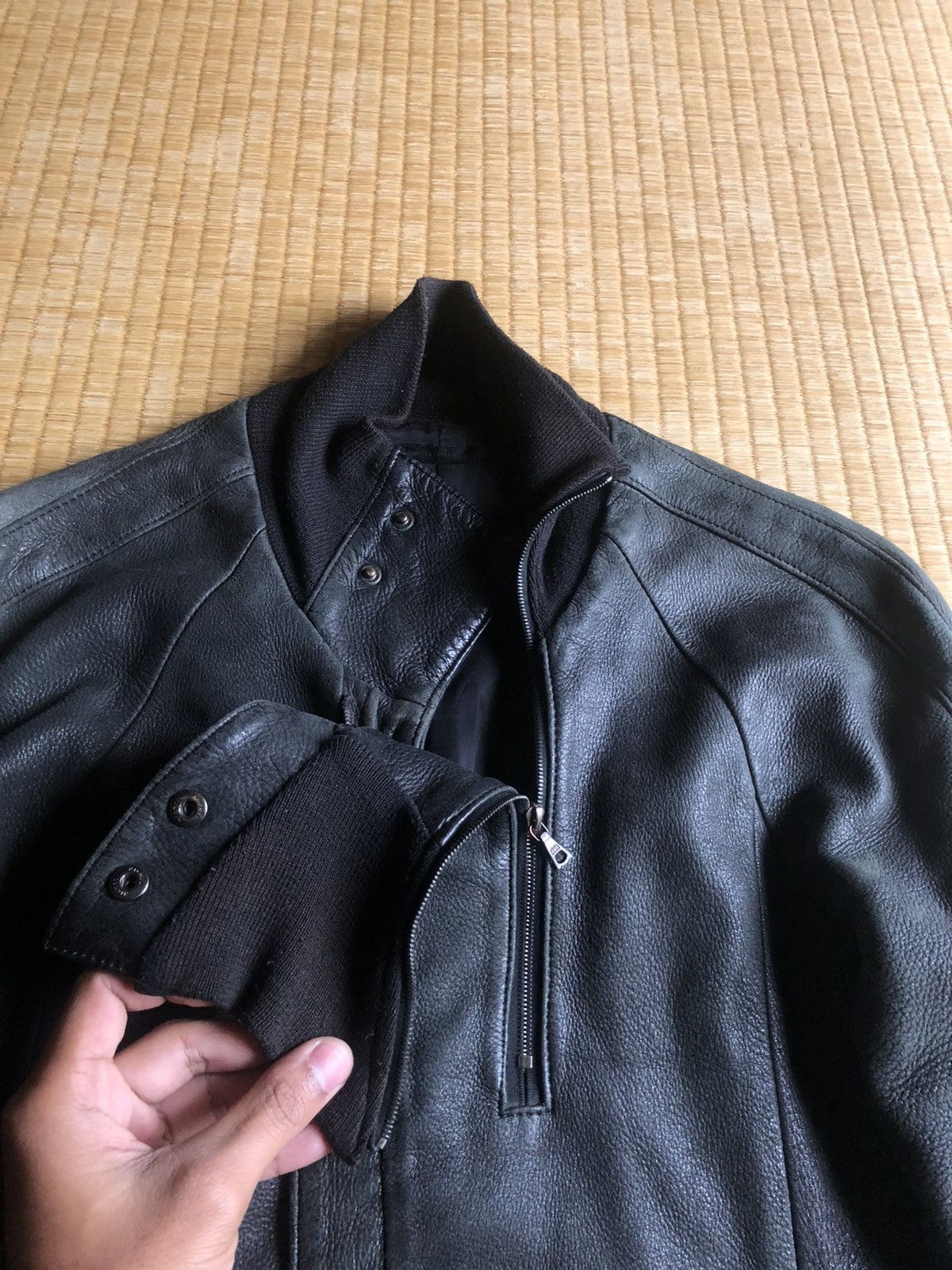 The Viridi-anne HEAT🔥Viridi-Anne Minimal Deerskin Leather Jacket Size US S / EU 44-46 / 1 - 3 Thumbnail