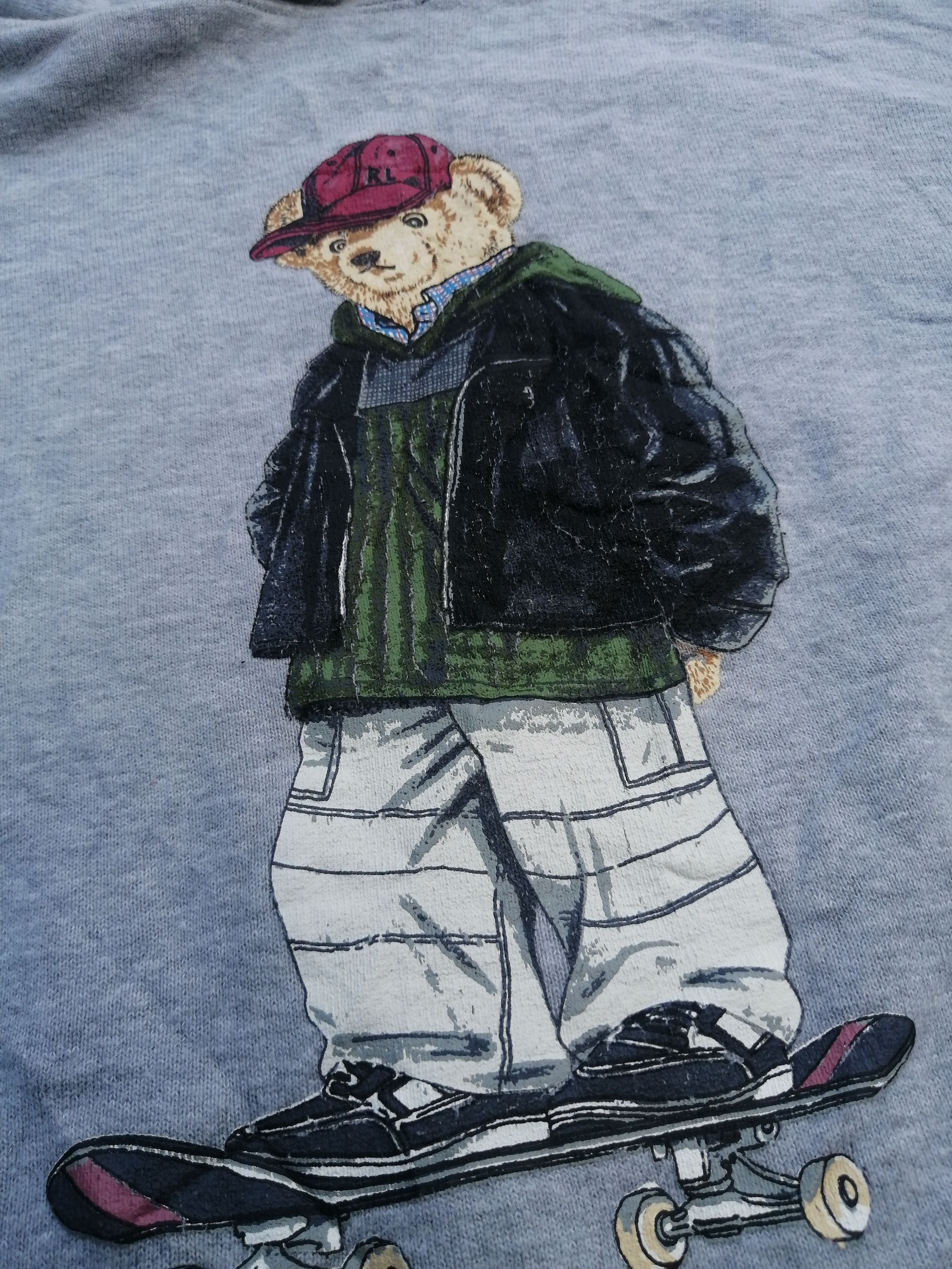 Polo Ralph Lauren FINAL DROP Rare Polo Bear Skater Hoodie Size US XS / EU 42 / 0 - 3 Thumbnail
