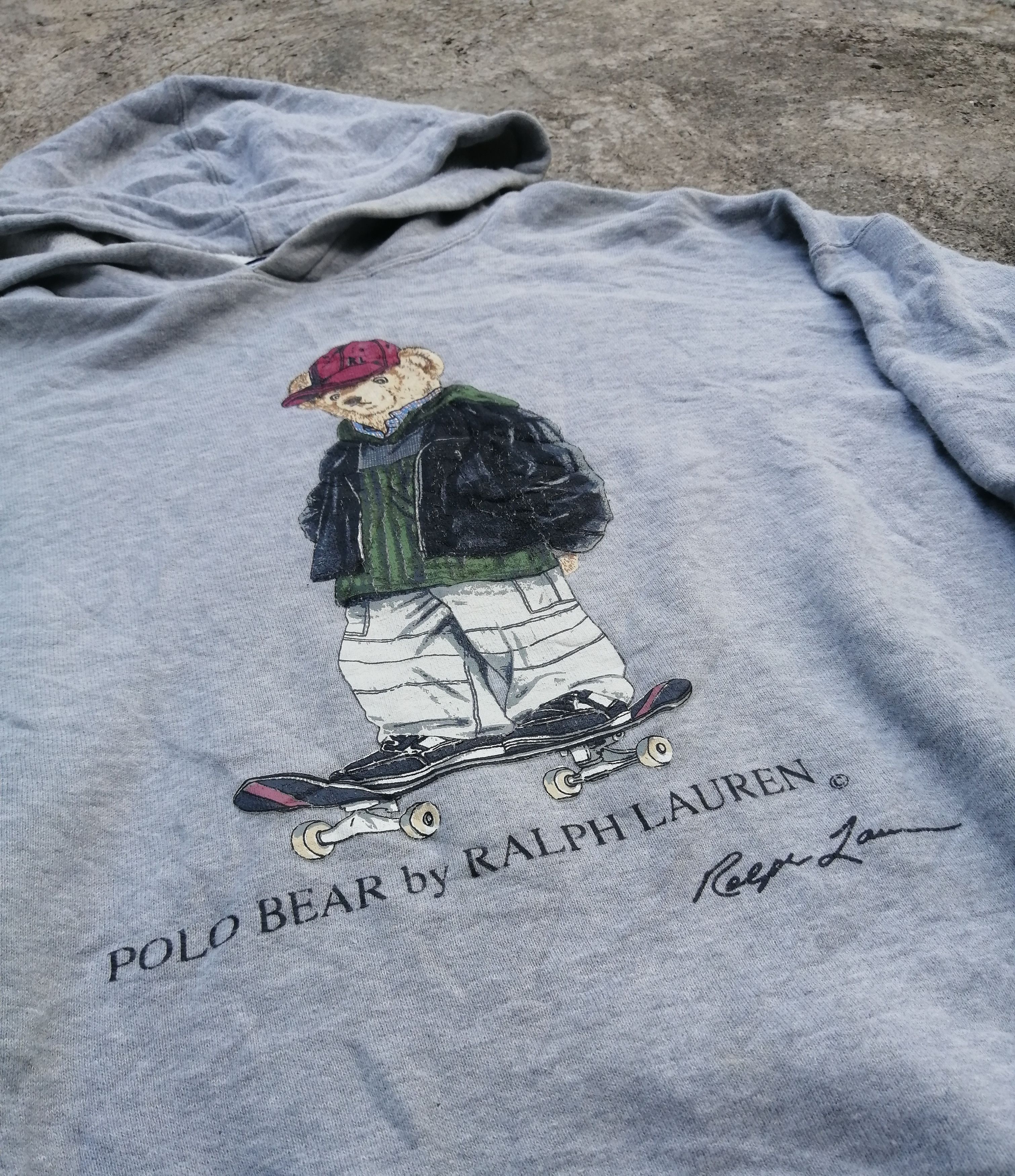 Polo Ralph Lauren FINAL DROP Rare Polo Bear Skater Hoodie Size US XS / EU 42 / 0 - 2 Thumbnail