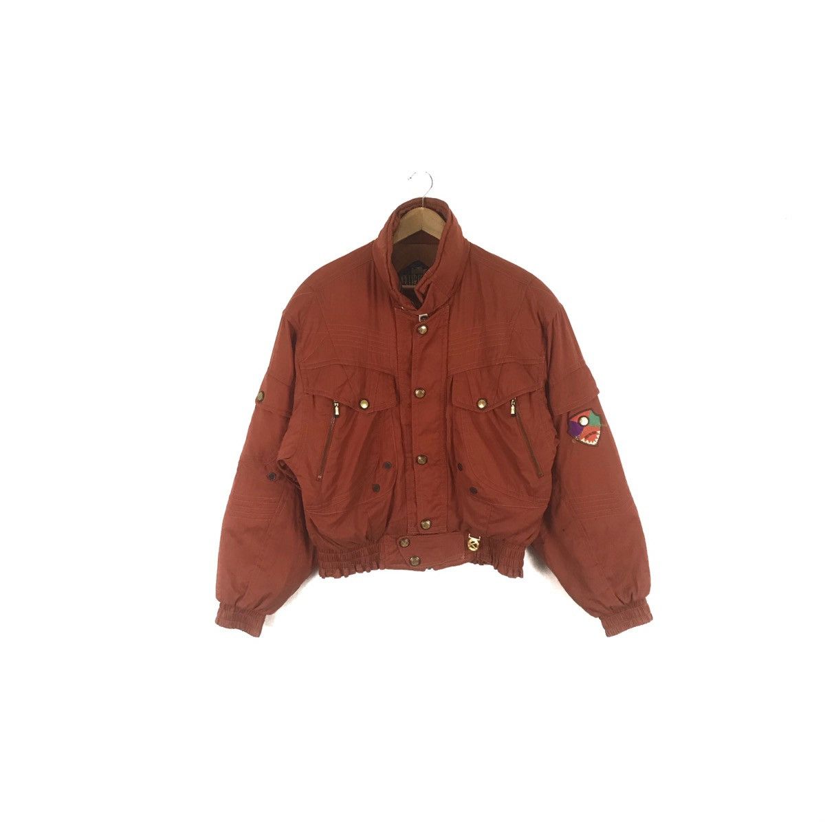 Jean Claude Killy Medium Size Brown Colour Bomber Jacket