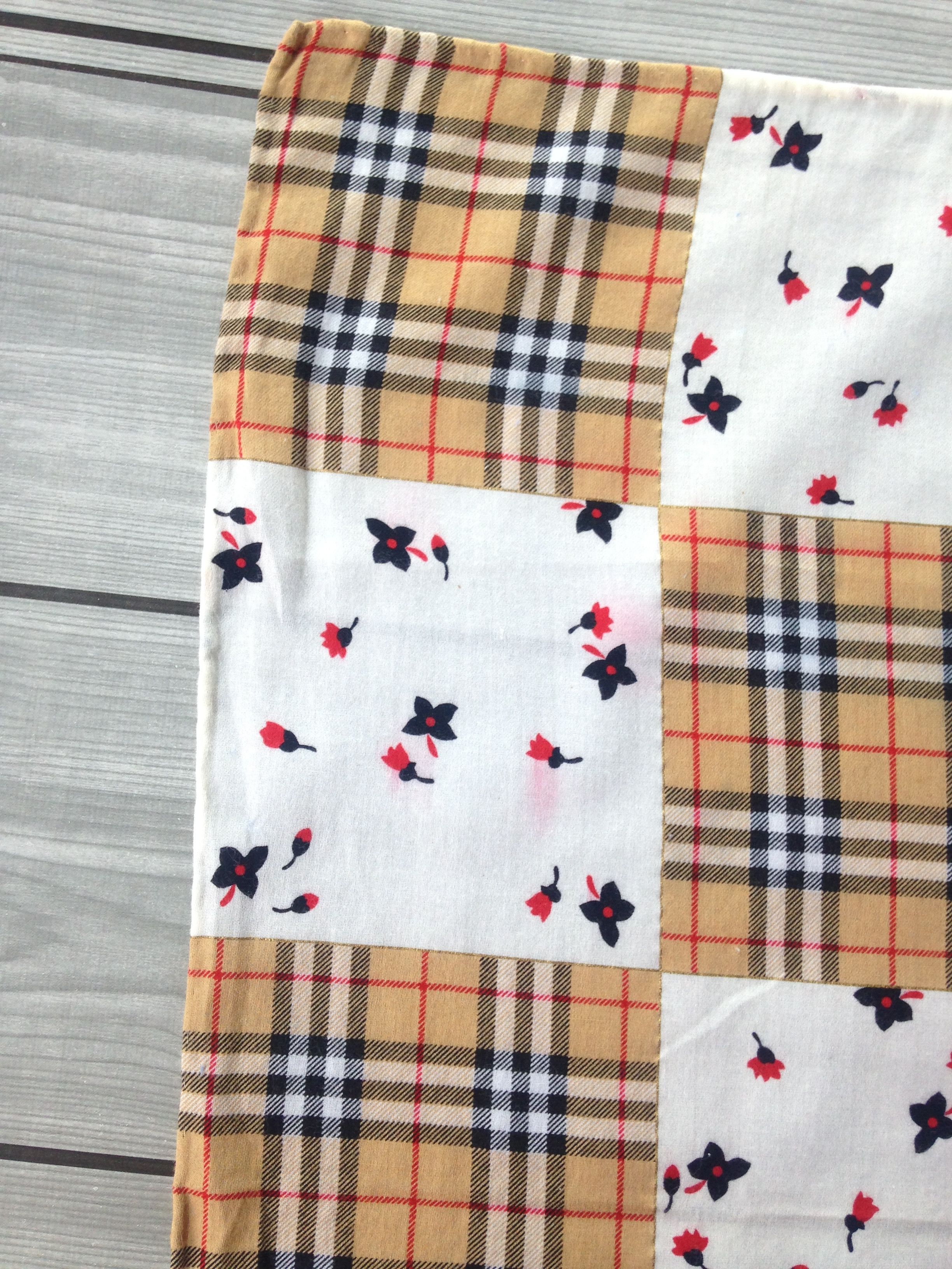 Burberry × Burberry Prorsum Burberry Nova Check Floral Pattern Scarves Size ONE SIZE - 5 Thumbnail