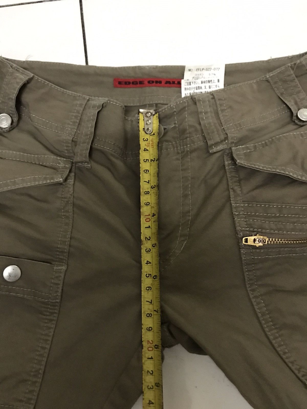 Japanese Brand Edge On All Japan Streetwear Fashion Cargo Pants (Women) Size 28" / US 6 / IT 42 - 6 Thumbnail