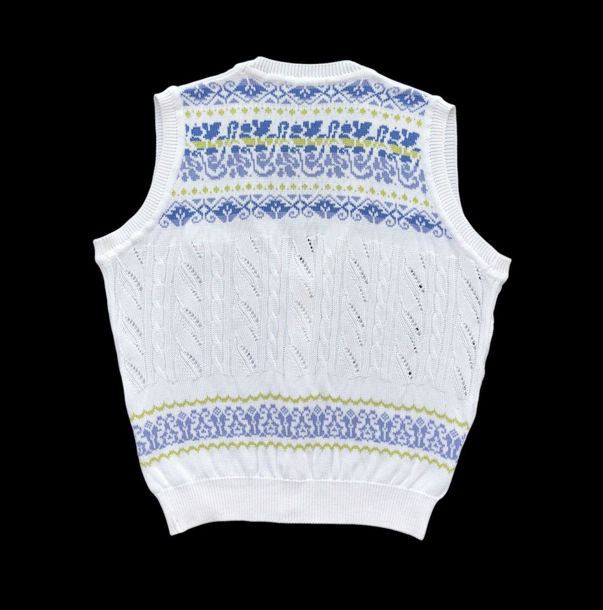 Burberry Vintage Burberrys Sport Knitted Vest Pattern Jacket Size US M / EU 48-50 / 2 - 9 Thumbnail
