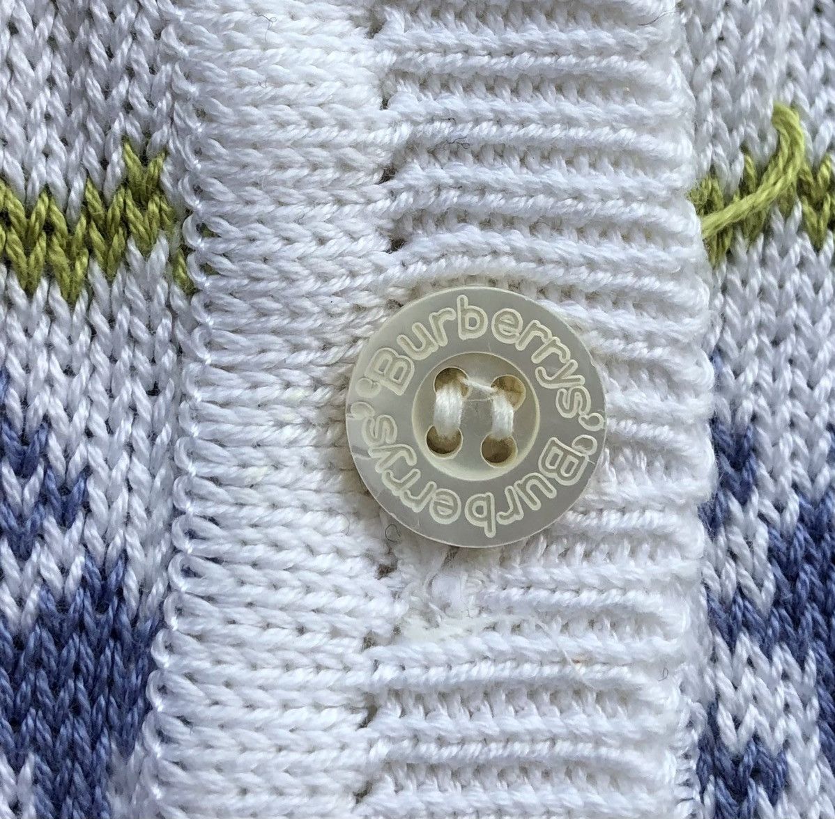 Burberry Vintage Burberrys Sport Knitted Vest Pattern Jacket Size US M / EU 48-50 / 2 - 11 Thumbnail