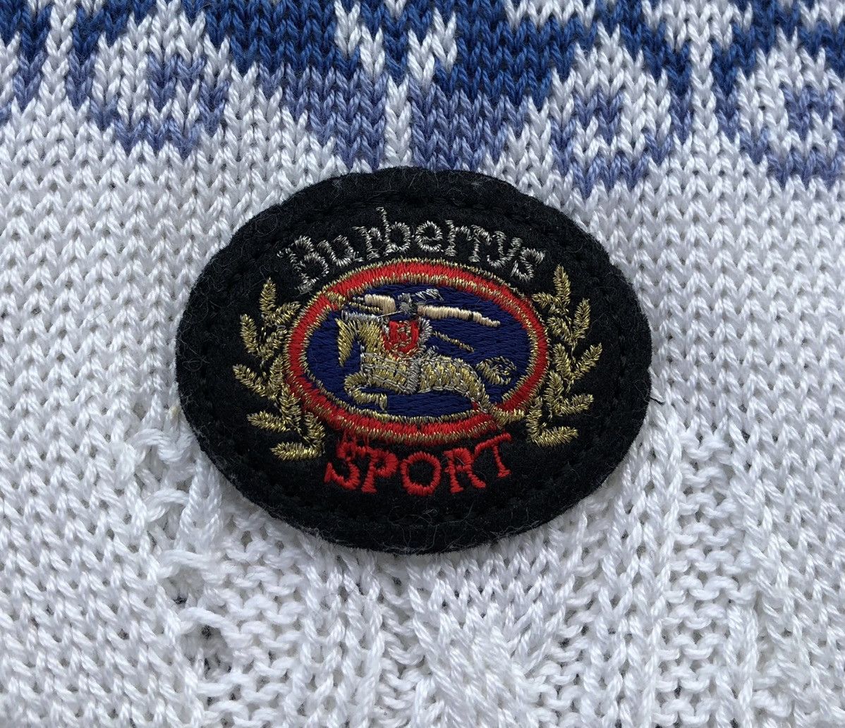 Burberry Vintage Burberrys Sport Knitted Vest Pattern Jacket Size US M / EU 48-50 / 2 - 7 Thumbnail