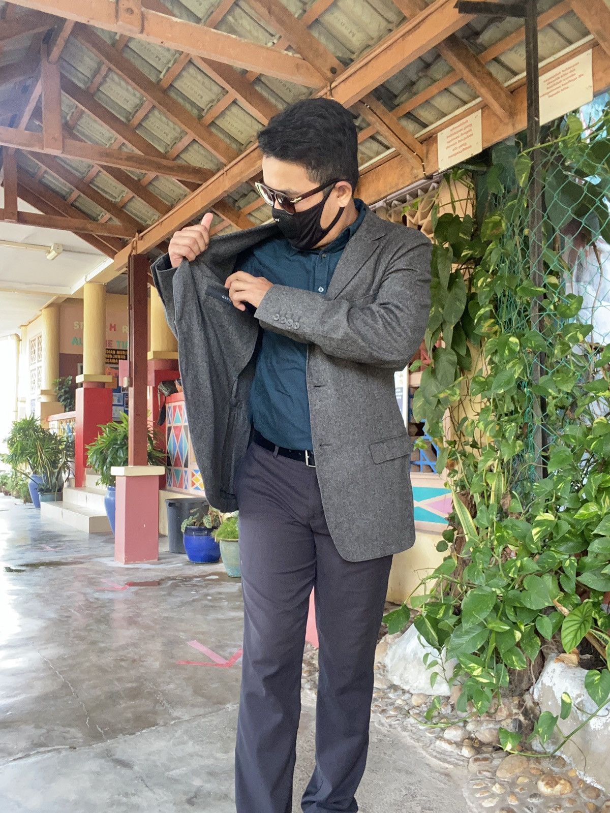 Designer × Gucci GUCCI WOOL JACKET MEDIUM SIZE - GK60 Size US M / EU 48-50 / 2 - 16 Thumbnail