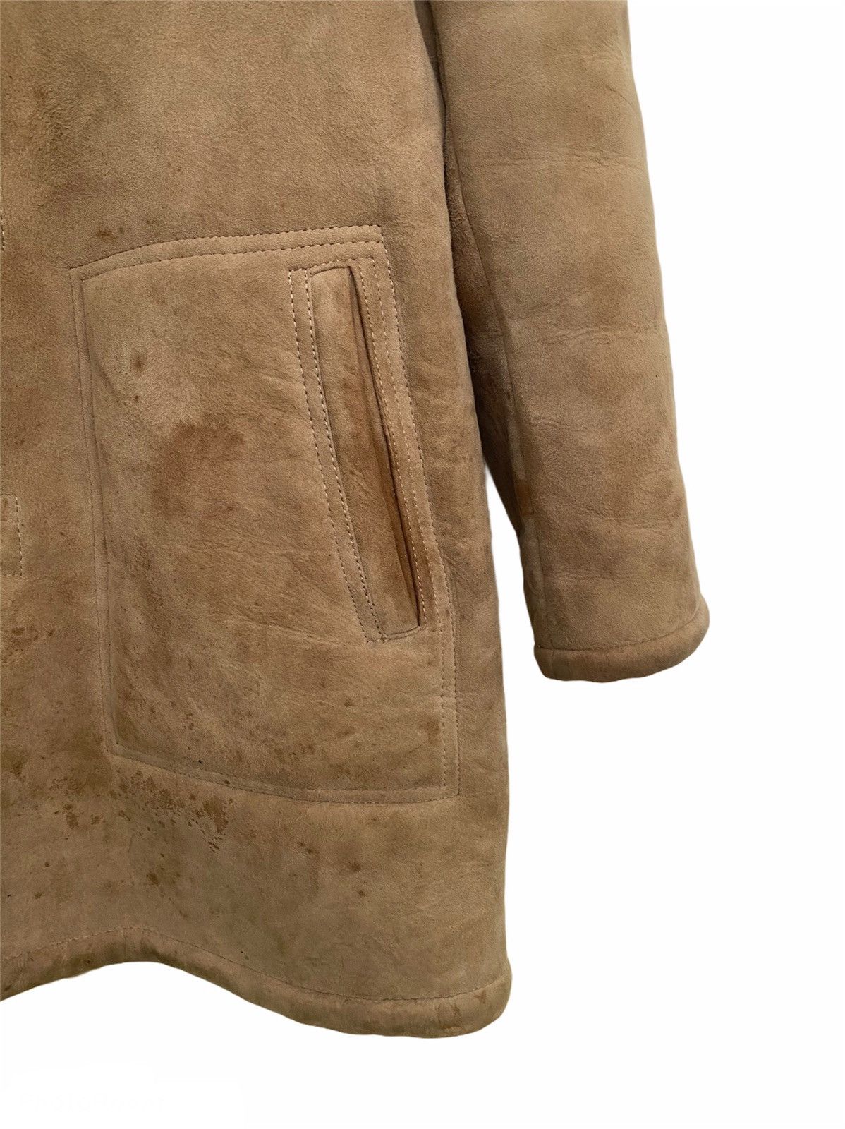 Leather 🔥Vintage Custom Leather Fur Jacket-GK90 Size US L / EU 52-54 / 3 - 6 Thumbnail
