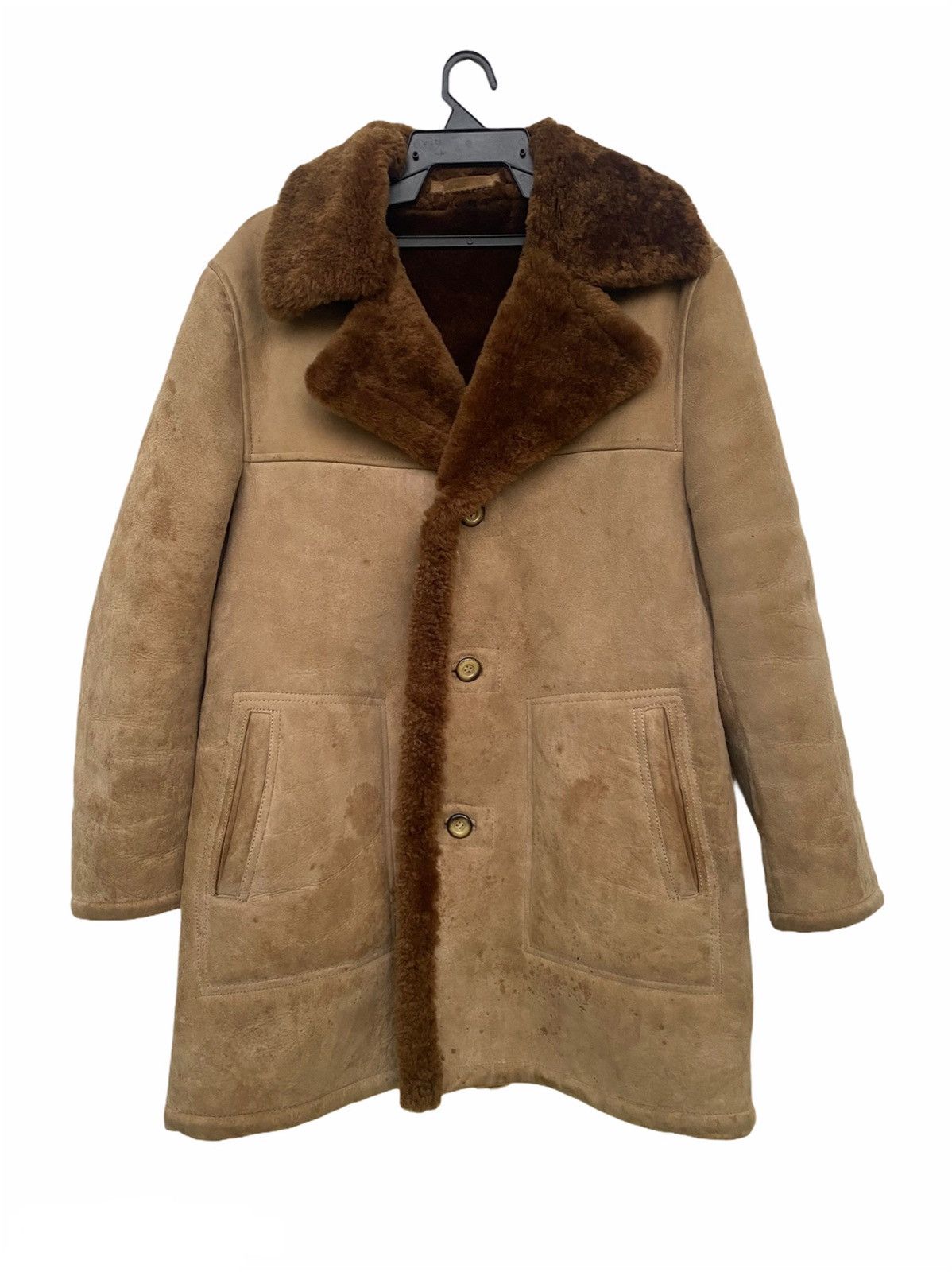 Leather 🔥Vintage Custom Leather Fur Jacket-GK90 Size US L / EU 52-54 / 3 - 1 Thumbnail