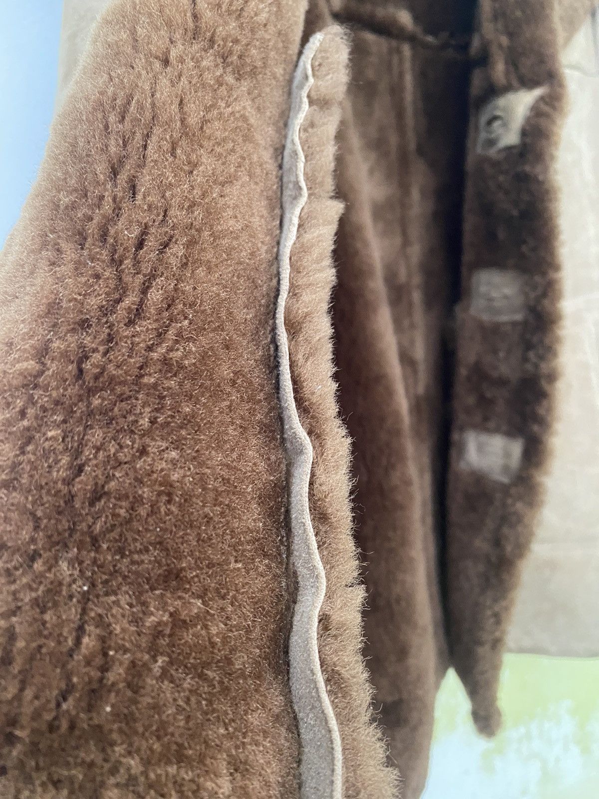 Leather 🔥Vintage Custom Leather Fur Jacket-GK90 Size US L / EU 52-54 / 3 - 8 Thumbnail