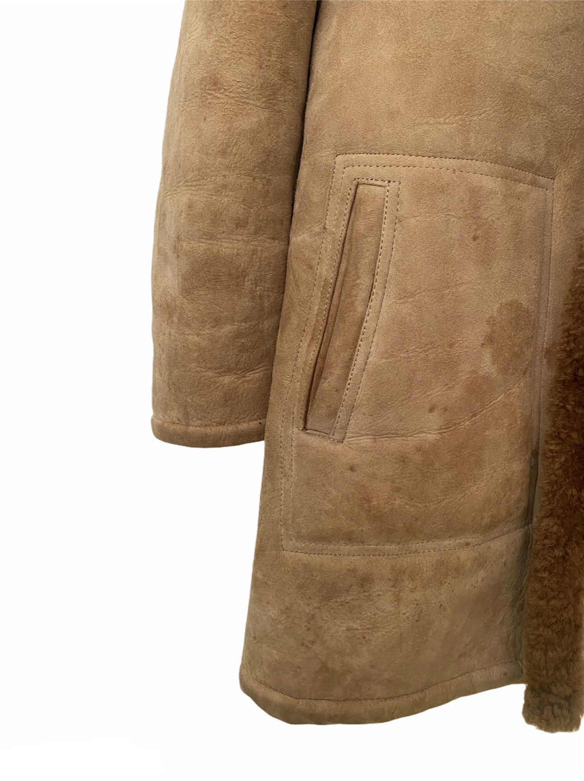 Leather 🔥Vintage Custom Leather Fur Jacket-GK90 Size US L / EU 52-54 / 3 - 7 Thumbnail