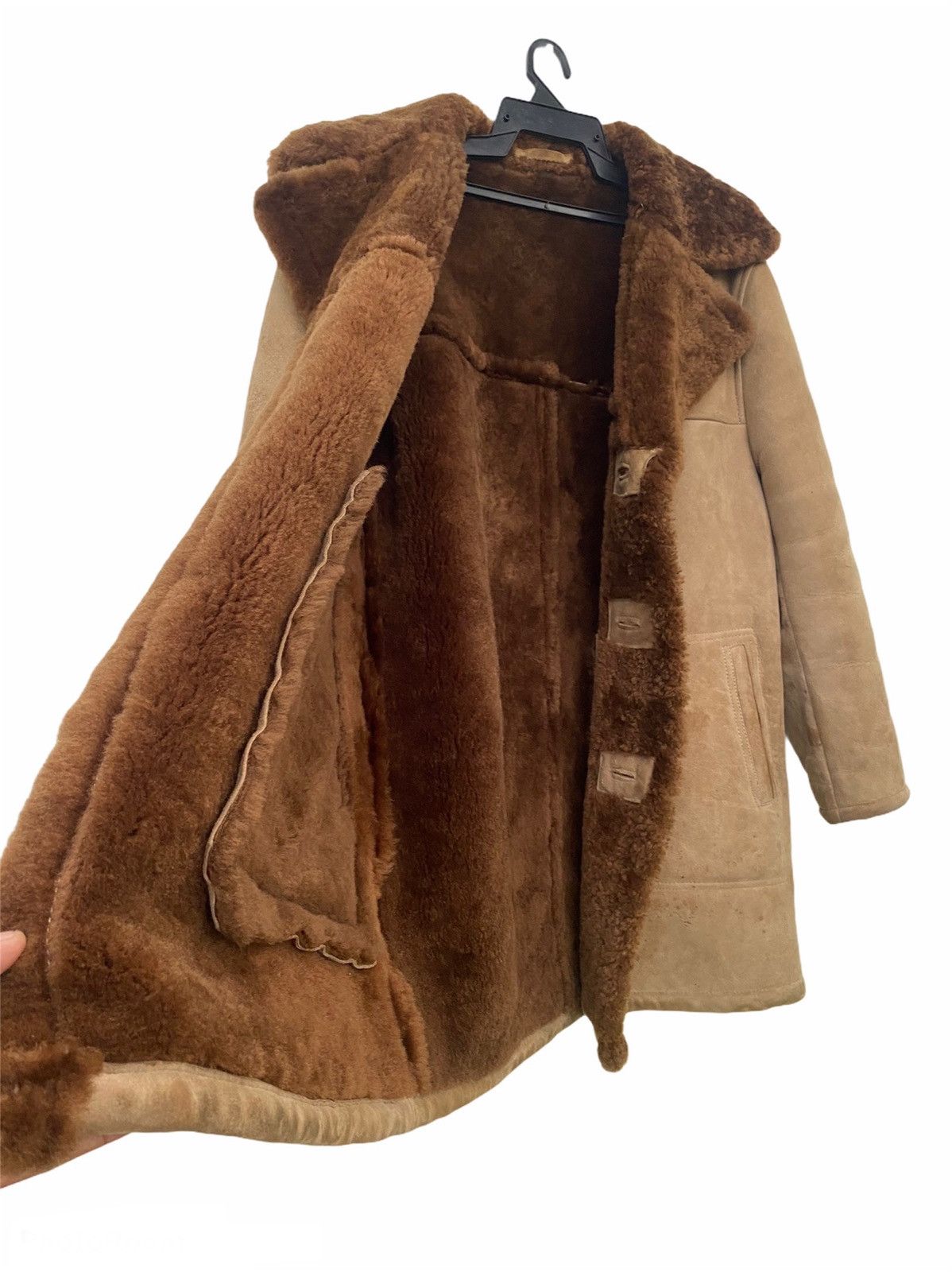 Leather 🔥Vintage Custom Leather Fur Jacket-GK90 Size US L / EU 52-54 / 3 - 3 Thumbnail