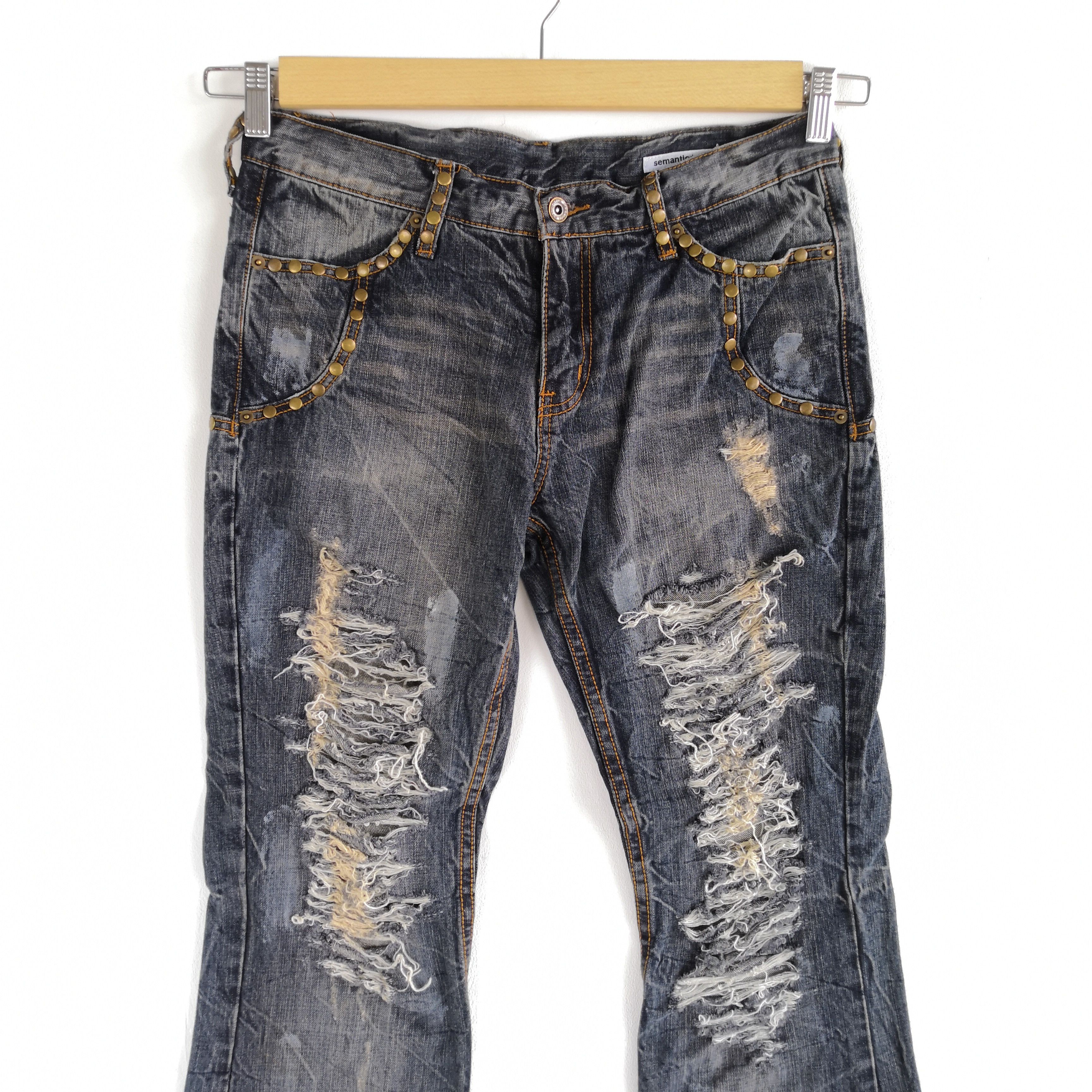 Japanese Brand Semantic Design Distressed Jeans If Six Was Nine Denim Size US 30 / EU 46 - 3 Thumbnail