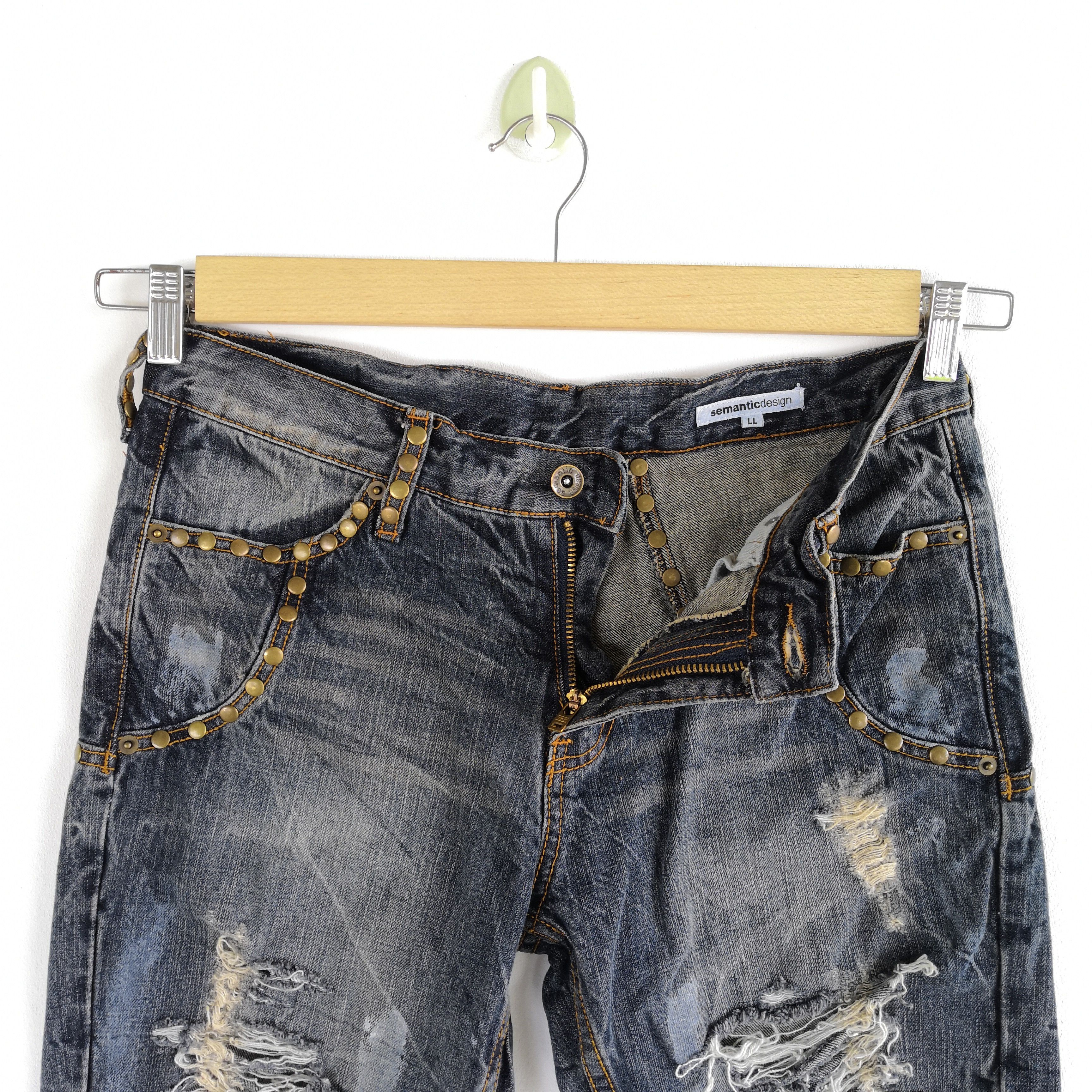 Japanese Brand Semantic Design Distressed Jeans If Six Was Nine Denim Size US 30 / EU 46 - 8 Thumbnail
