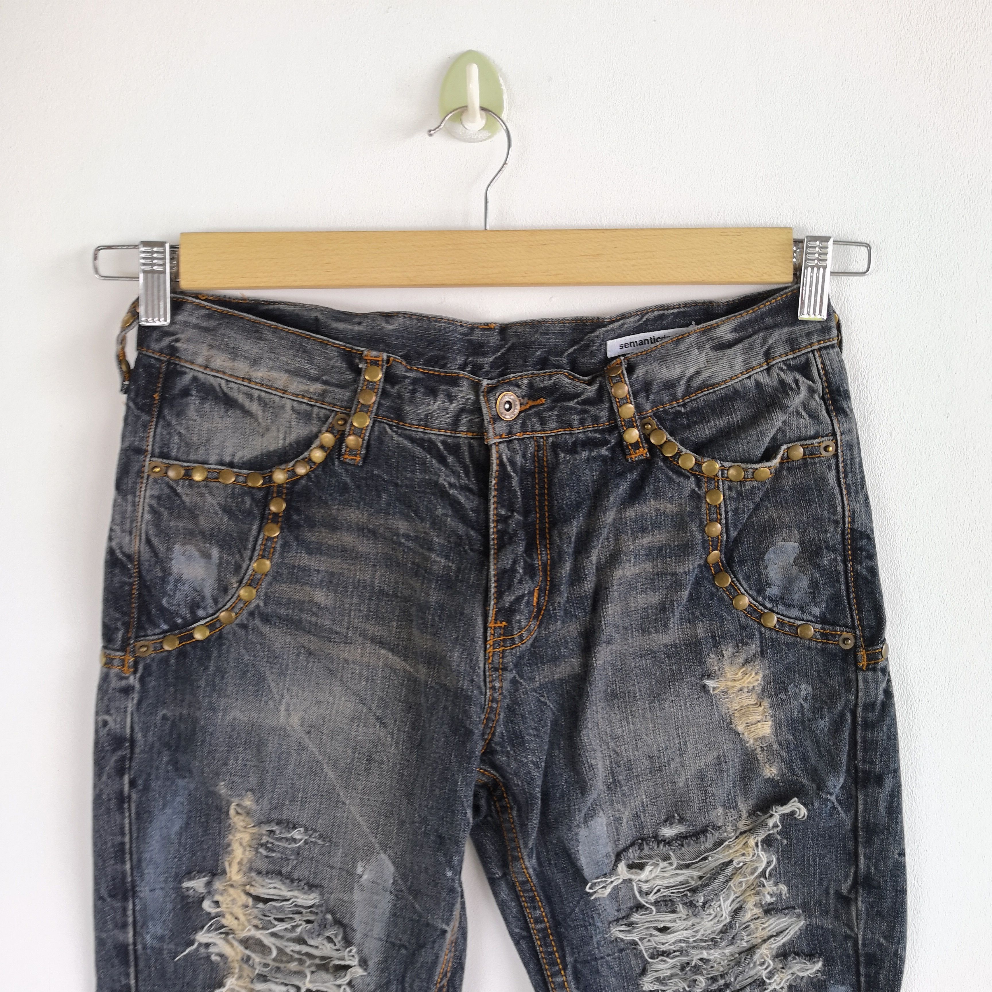 Japanese Brand Semantic Design Distressed Jeans If Six Was Nine Denim Size US 30 / EU 46 - 5 Thumbnail