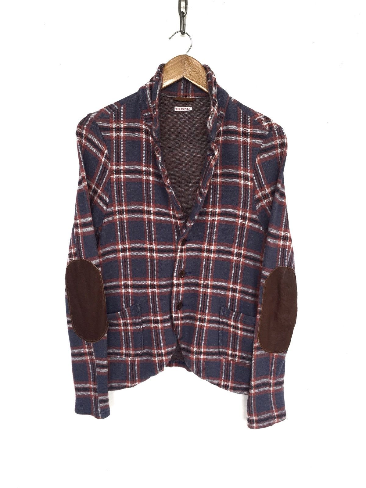 Kapital OG Kapital Check Plaid Elbow Pad Leather Jacket Size US S / EU 44-46 / 1 - 2 Thumbnail